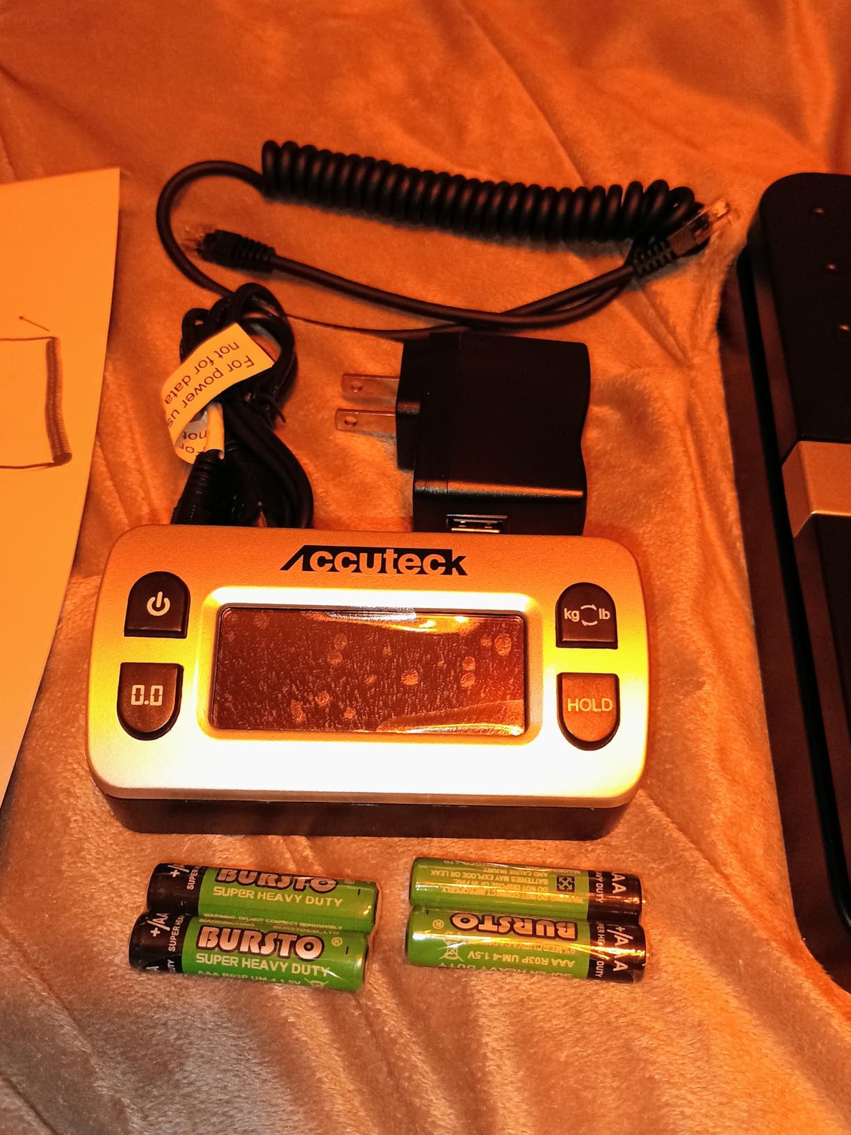 ACCUTECK ShipPro 110lbs x 0.1 oz. Digital Shipping Postal Scale, Black (W-8580-110-Black) customer photo 1