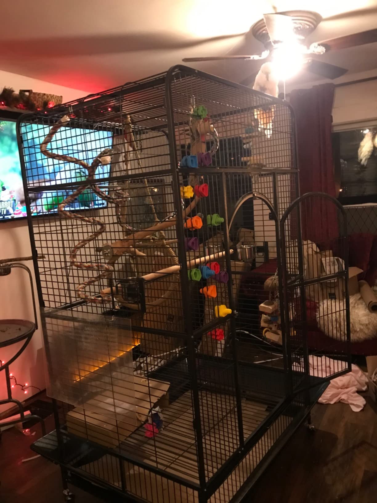 Prevue Pet Products Empire Bird Cage, X-Large, Black Hammertone, 46