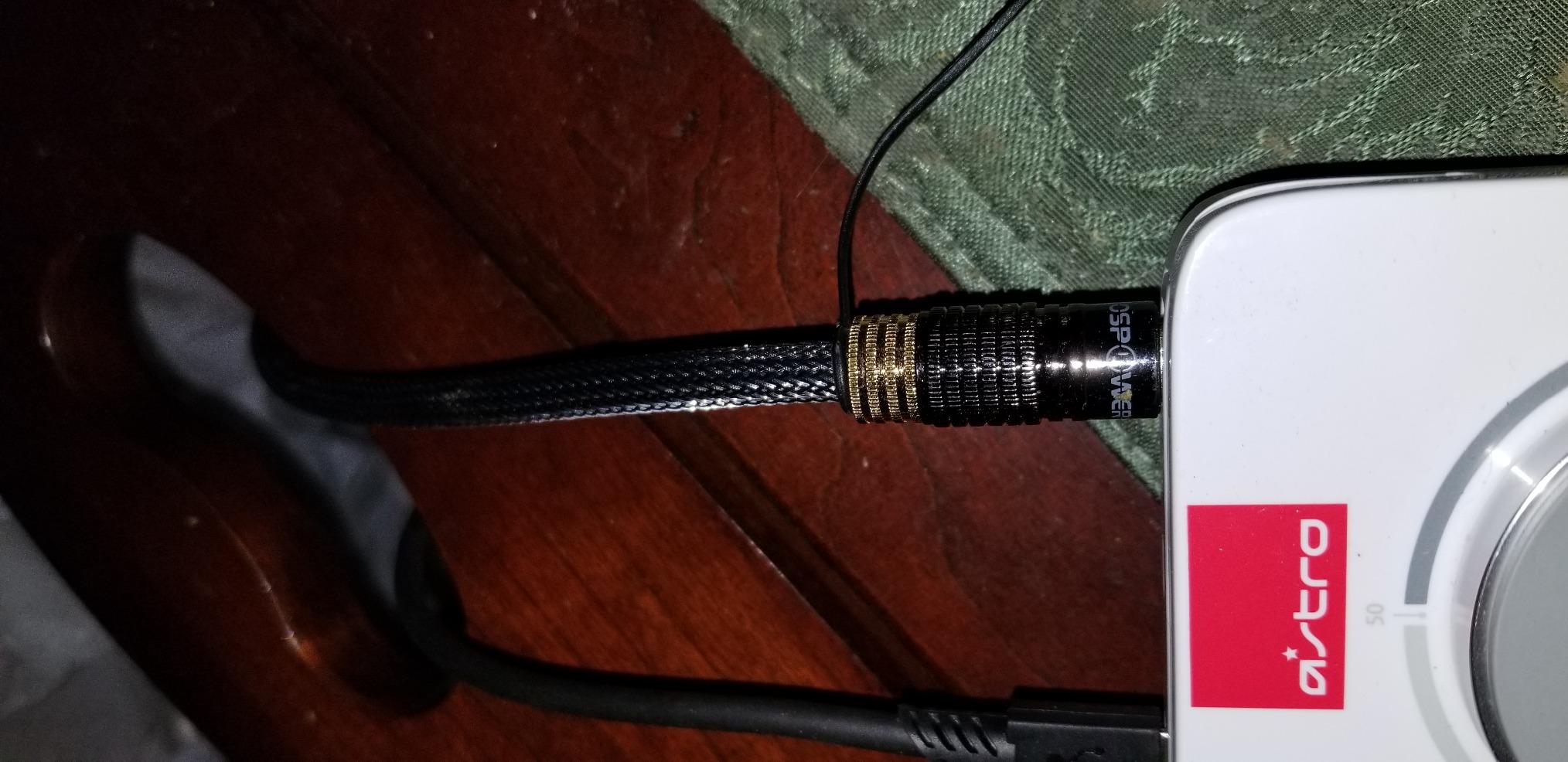 FosPower 24K Gold Plated Toslink Digital Fiber Optical Audio Cable (S/PDIF) - [Zero RFI & EMI Interference] Metal Connectors & Ultra Durable Nylon Braided Jacket (10ft) customer photo 2
