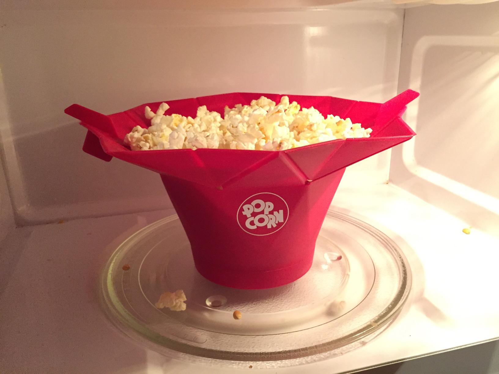 Chef'n PopTop Microwave Popcorn Popper (Cherry) customer photo 2