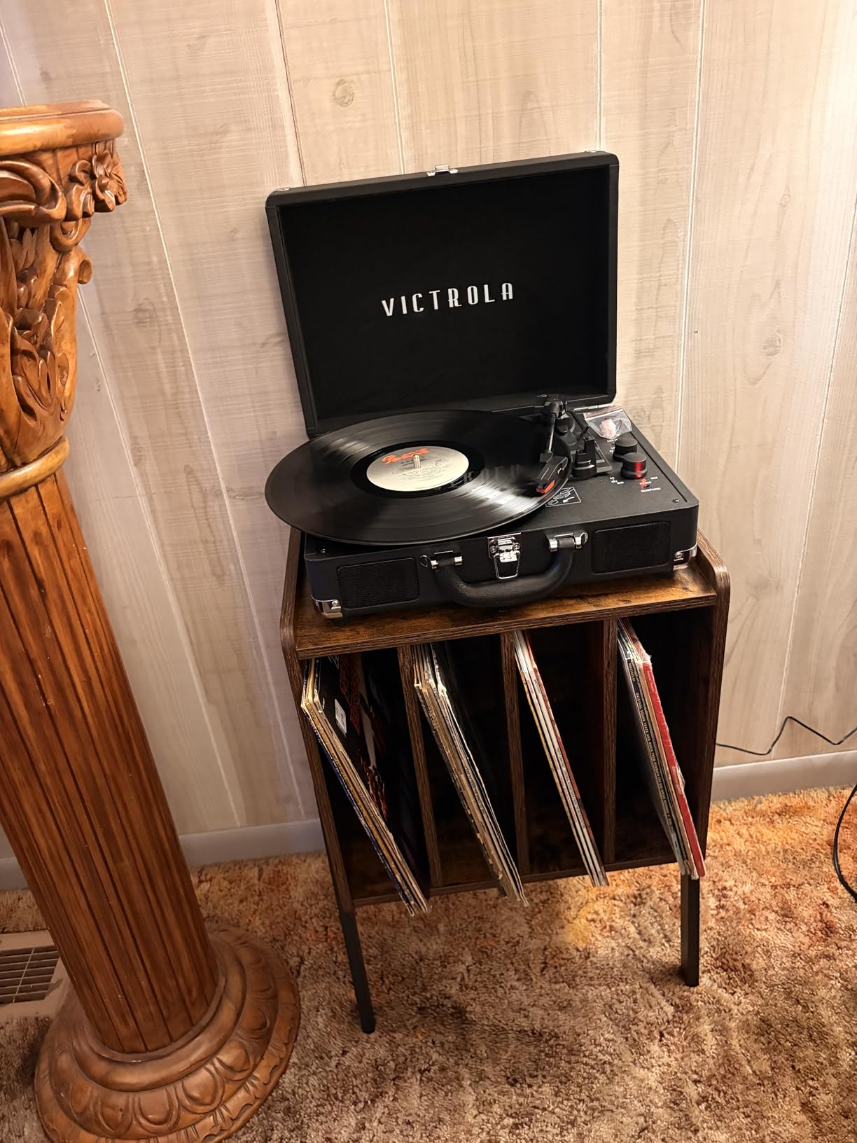 Victrola Journey Bluetooth Portable Suitcase Record Player - with Built-in Speakers, 3 Speed Vinyl Record Player, RCA Out, Headphone Jack (Turquoise) customer photo 1