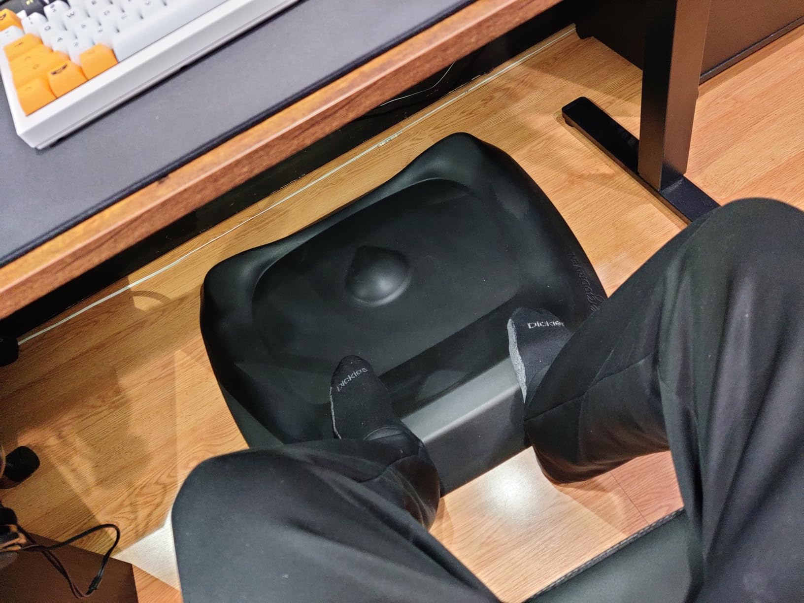 The Standing Desk Mat - Topo by Ergodriven | Premium Not-Flat Anti-Fatigue Standing Desk Mat with Calculated Terrain | Ultra-Thick Deluxe Comfort Foam, Durable, PVC-Free | Obsidian Black customer photo 1