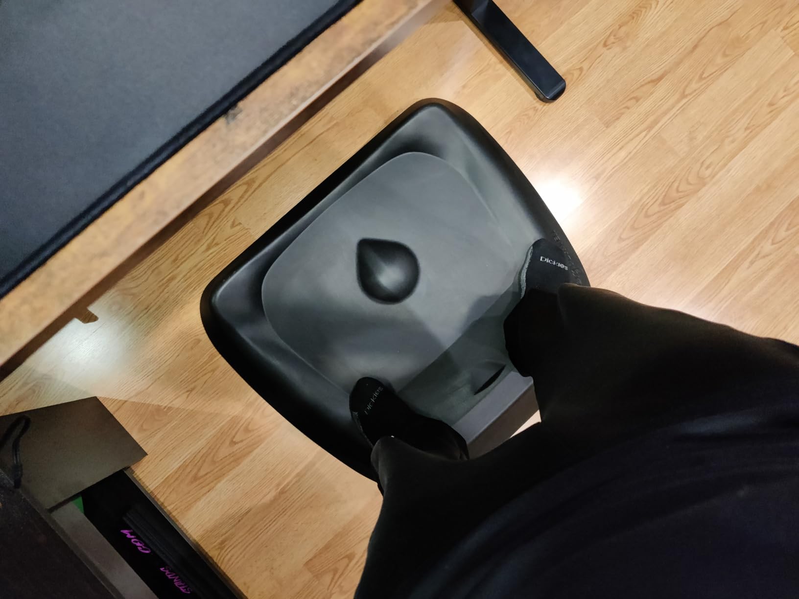 The Standing Desk Mat - Topo by Ergodriven | Premium Not-Flat Anti-Fatigue Standing Desk Mat with Calculated Terrain | Ultra-Thick Deluxe Comfort Foam, Durable, PVC-Free | Obsidian Black customer photo 2