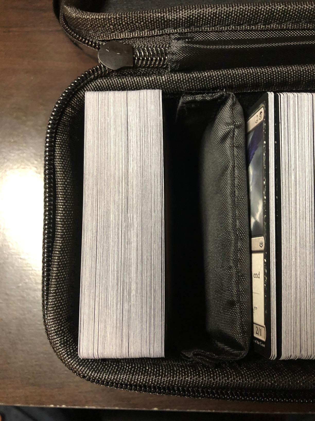 caseling Game Card Storage Case - Collectible Trading Cards Holder - For 600+ Cards - with 5 movable Dividers - Eva Hard Shell Traveling Carrying Case customer photo 2