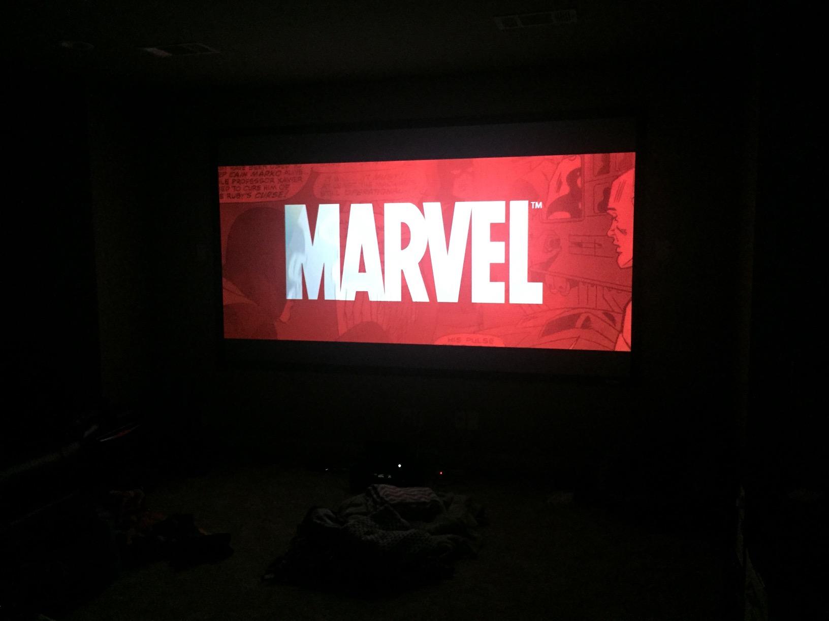 Elite Screens 150-Inch ALR Projector Screen 16:9 - Ceiling & Ambient Light Rejecting, Fixed Frame Wall Mounted, ISF-Certified CineGrey 3D for Home Theater, Standard Throw Projectors, ER150DHD3 customer photo 1