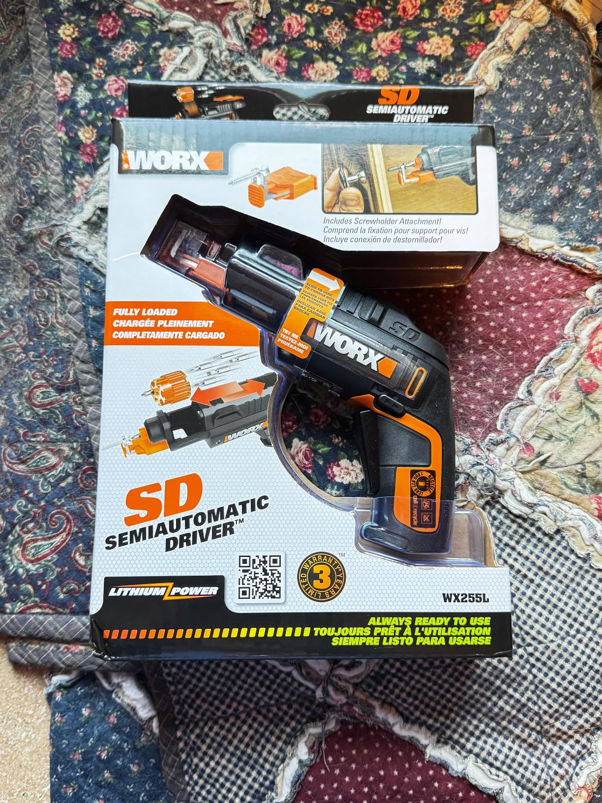 Worx 4V Electric Screwdriver, Rechargeable Cordless Power Screwdriver Set with 6 Bits, Screw Holder, Charger - WX255L customer photo 2