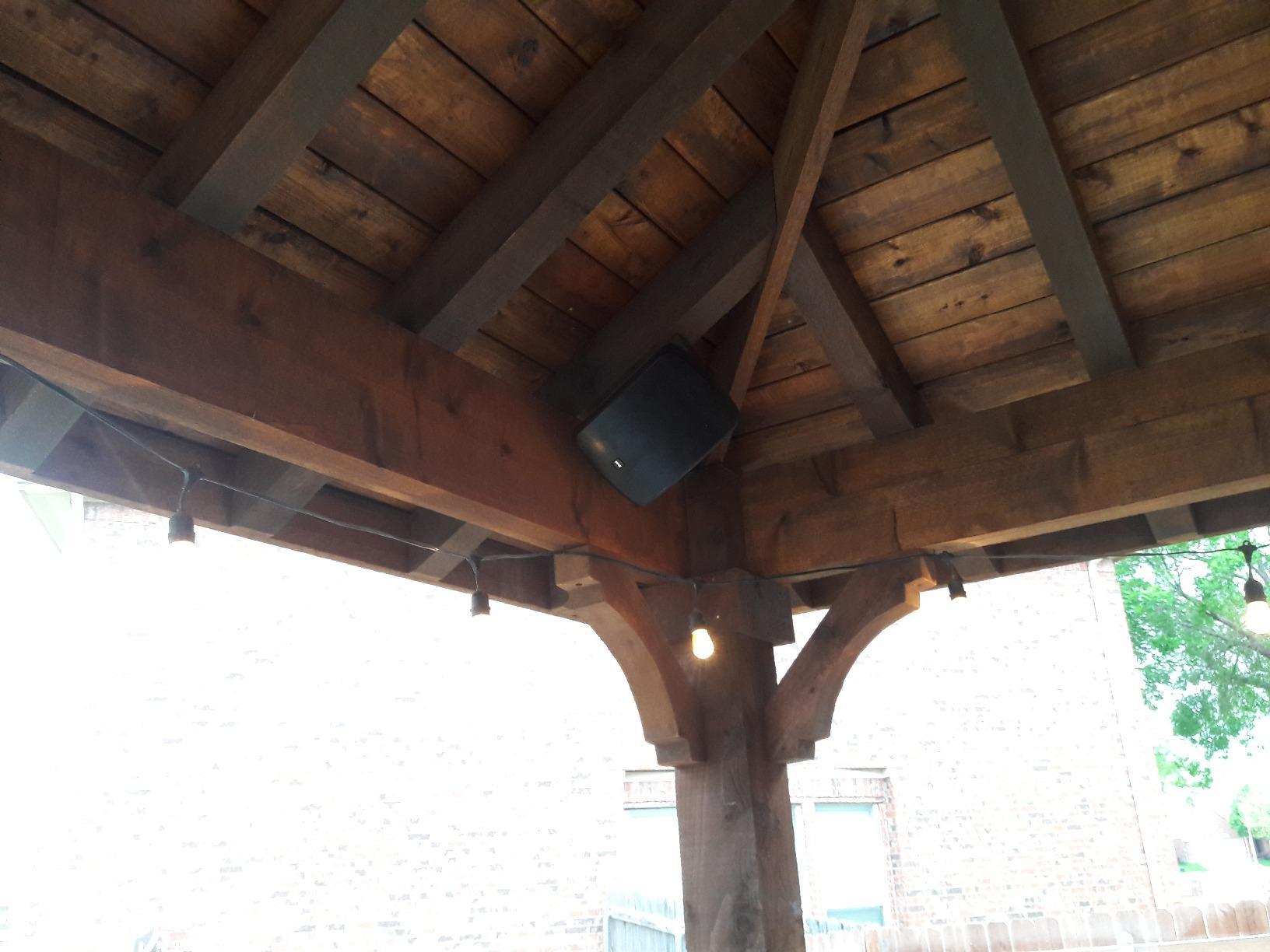 Pyle Outdoor Waterproof Wireless Bluetooth Speaker - 6.5 Inch Pair 2-Way Weatherproof Wall/Ceiling Mounted Dual Speakers w/Heavy Duty Grill, Universal Mount, Patio, Indoor Use PDWR64BTB (Black) customer photo 2