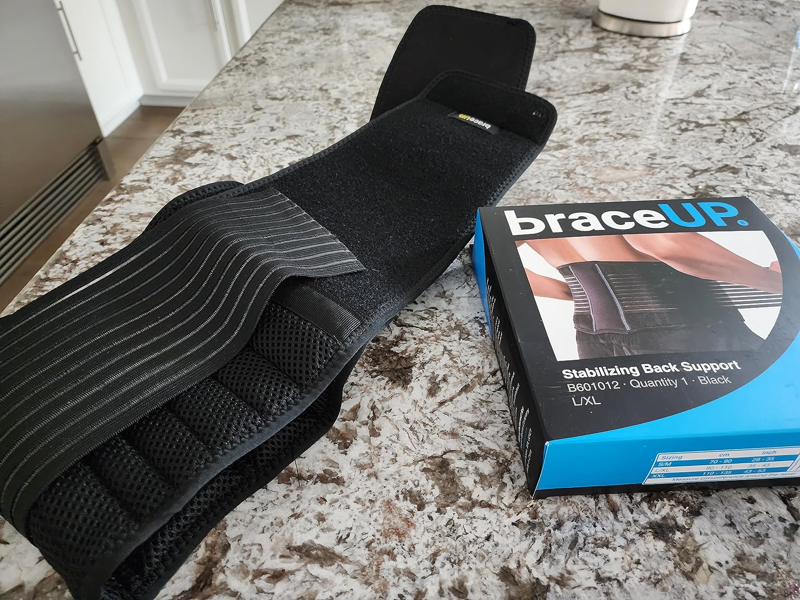 BraceUP Back Brace for Men and Women Lower Back - Breathable Waist Lumbar Support Belt for Sciatica, Herniated Disc, Scoliosis Back Pain Relief, with Dual Adjustable Straps (L/XL 35-43 In) customer photo 1