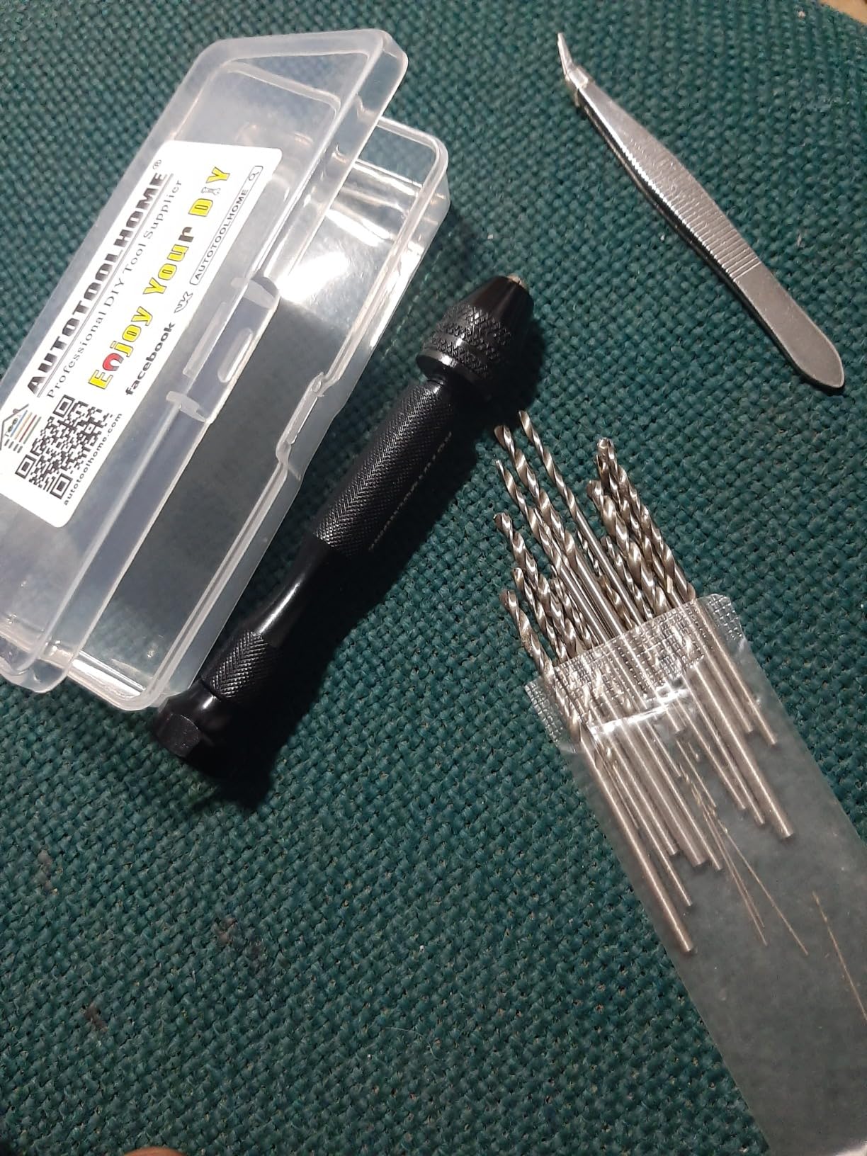 Precision Pin Vise Hand Drill with 25pcs Micro Twist Drill Bits Set (0.5-3.0mm) Mini Hand Drill Rotary Tool for PCB, Metal, Wood, Jewelry, Plastic, Resin customer photo 1