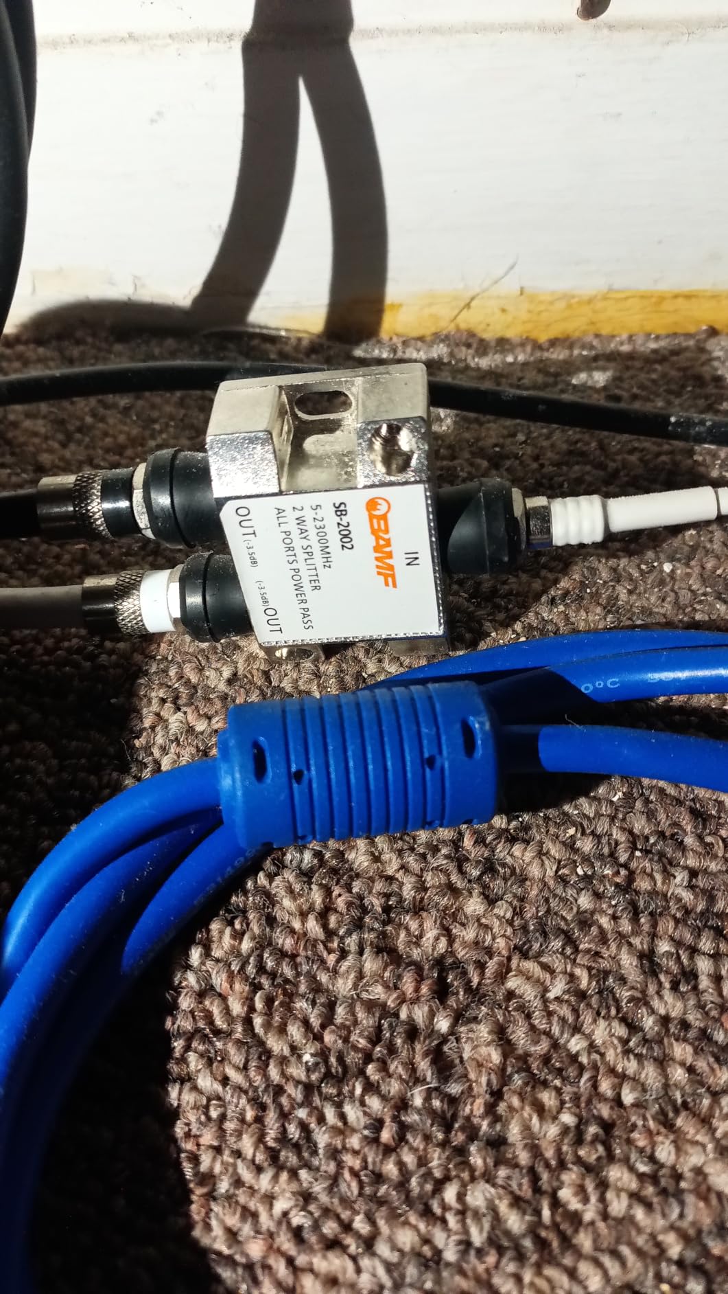 BAMF 2-Way Coax Cable Splitter, Bi-Directional MoCA 5-2300MHz - High-Performance Splitter for TV, Internet, or Satellite customer photo 1