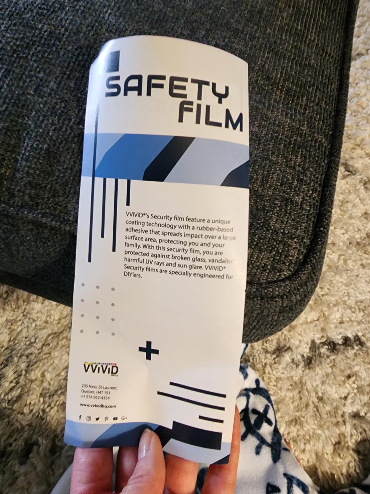 VViViD 12 Mil Clear Safety Window Film 30 Inch Wide x 10 ft Roll customer photo 2