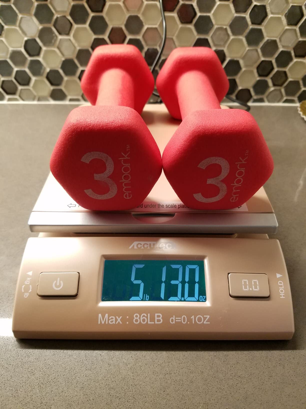 Accuteck Gold 86Lbs Digital Shipping Postal Scale with Batteries and AC Adapter customer photo 2