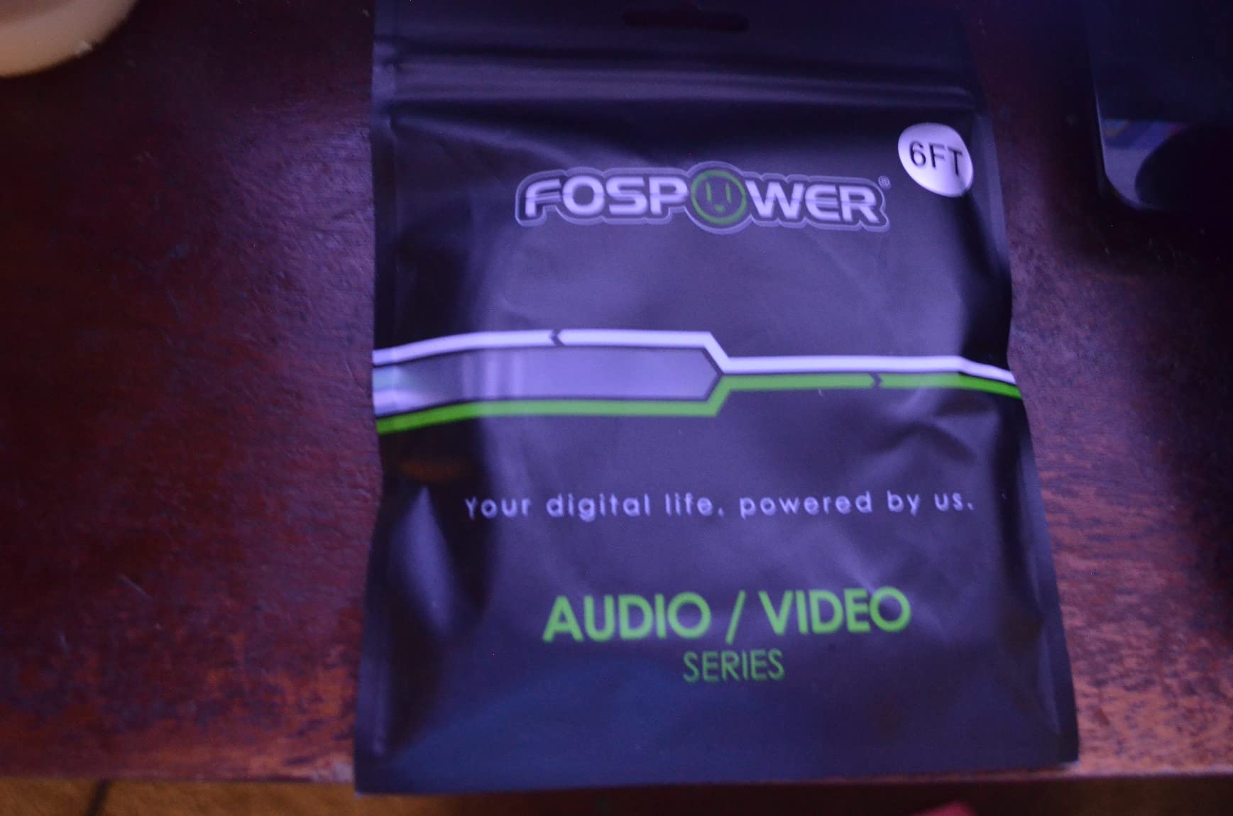 FosPower Digital Audio Coaxial Cable [24K Gold Plated Connectors] Premium S/PDIF RCA Male to RCA Male for Home Theater, HDTV, Subwoofer, Hi-Fi Systems - 6ft customer photo 2