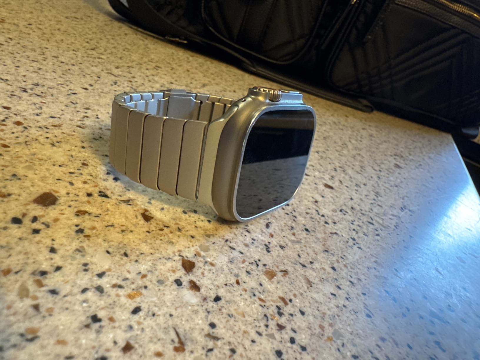 Stainless Steel Band Compatible for Apple Watch Band Ultra 3/2/1 49mm Series 11/10 46mm/42mm Series 9/8/7 45mm/41mm Series SE/6/5/4 44mm/40mm Series 3/2/1 42mm/38mm - RECOMMENDED by NYT Wirecutter customer photo 1