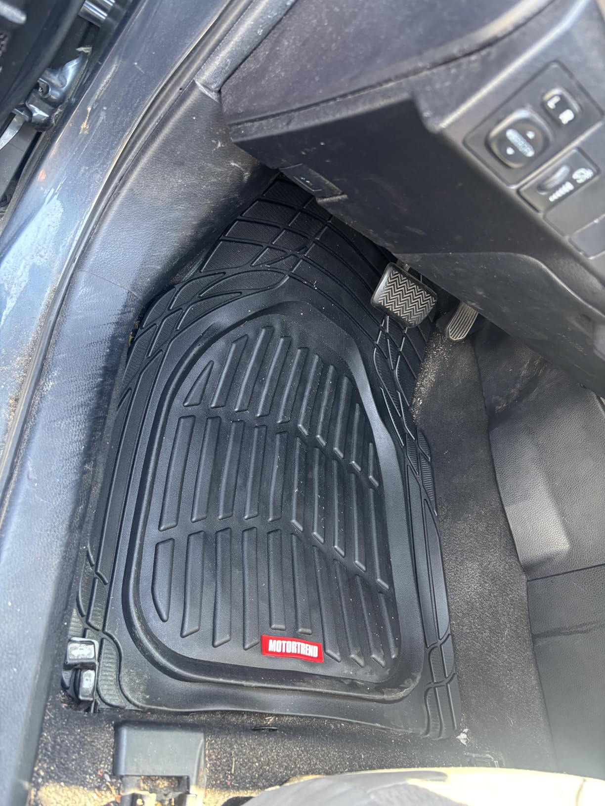 Motor Trend FlexTough Floor Mats for Cars, Black Deep Dish All-Weather Car Mats, Waterproof Trim-to Fit Automotive Floor Mats for Cars Trucks SUV, Universal Floor Liner Car Accessories customer photo 1