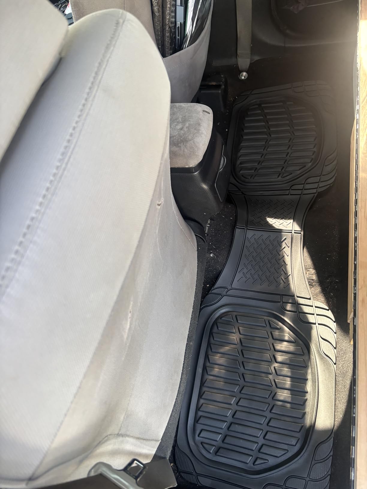 Motor Trend FlexTough Floor Mats for Cars, Black Deep Dish All-Weather Car Mats, Waterproof Trim-to Fit Automotive Floor Mats for Cars Trucks SUV, Universal Floor Liner Car Accessories customer photo 2