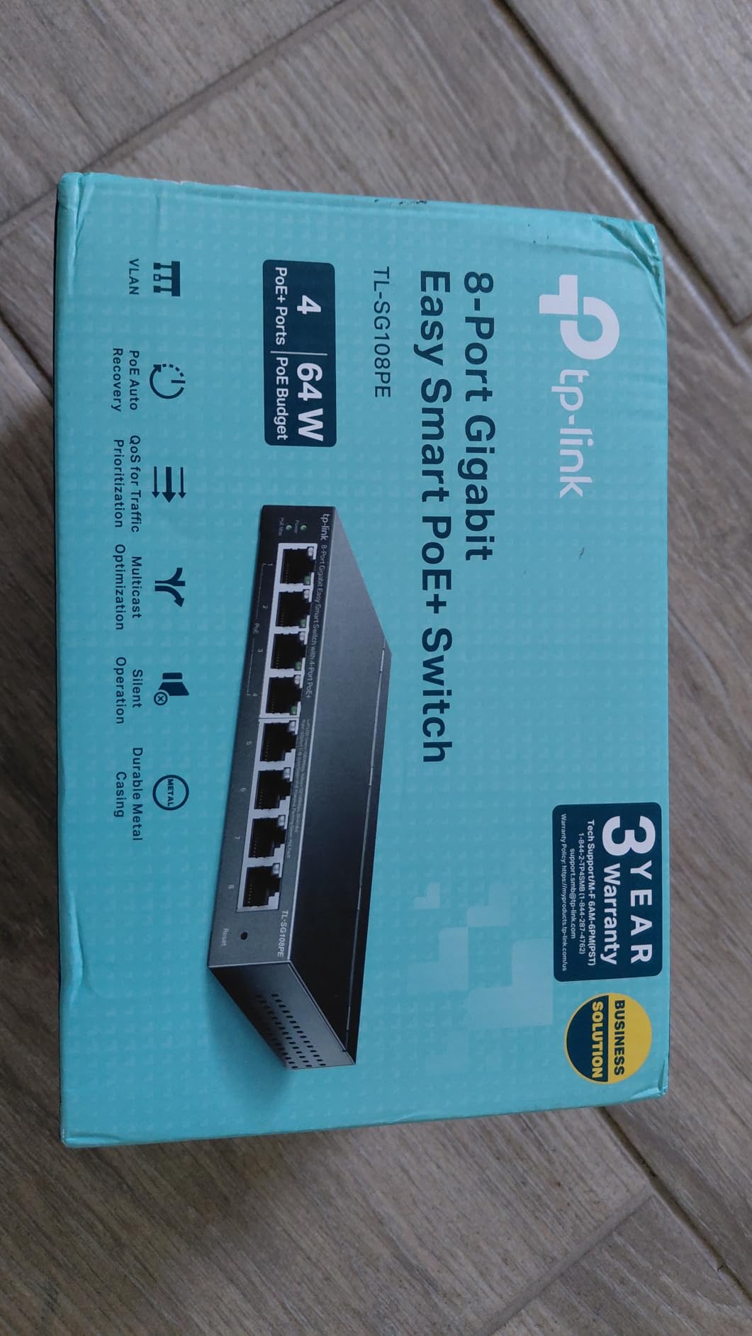 TP-Link TL-SG108PE - 8 Port Gigabit PoE Easy Smart Managed Switch customer photo 2
