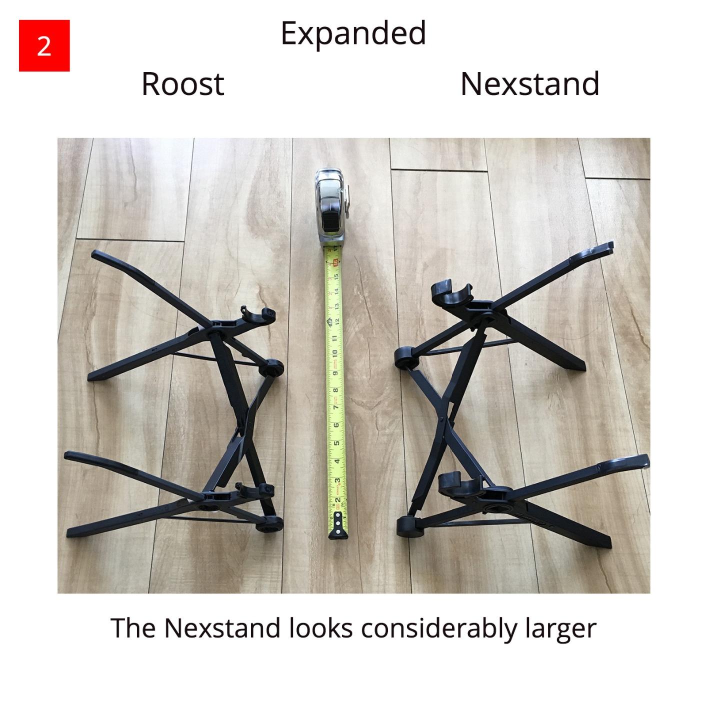 Roost V3 - Ultra Portable and Adjustable Laptop Stand - Eye-Level Anywhere - 6.5 to 12.5 inch Screen Lift - Patented Rigid Folding Structure and Self-Adjustings Laptop Grips (for 12