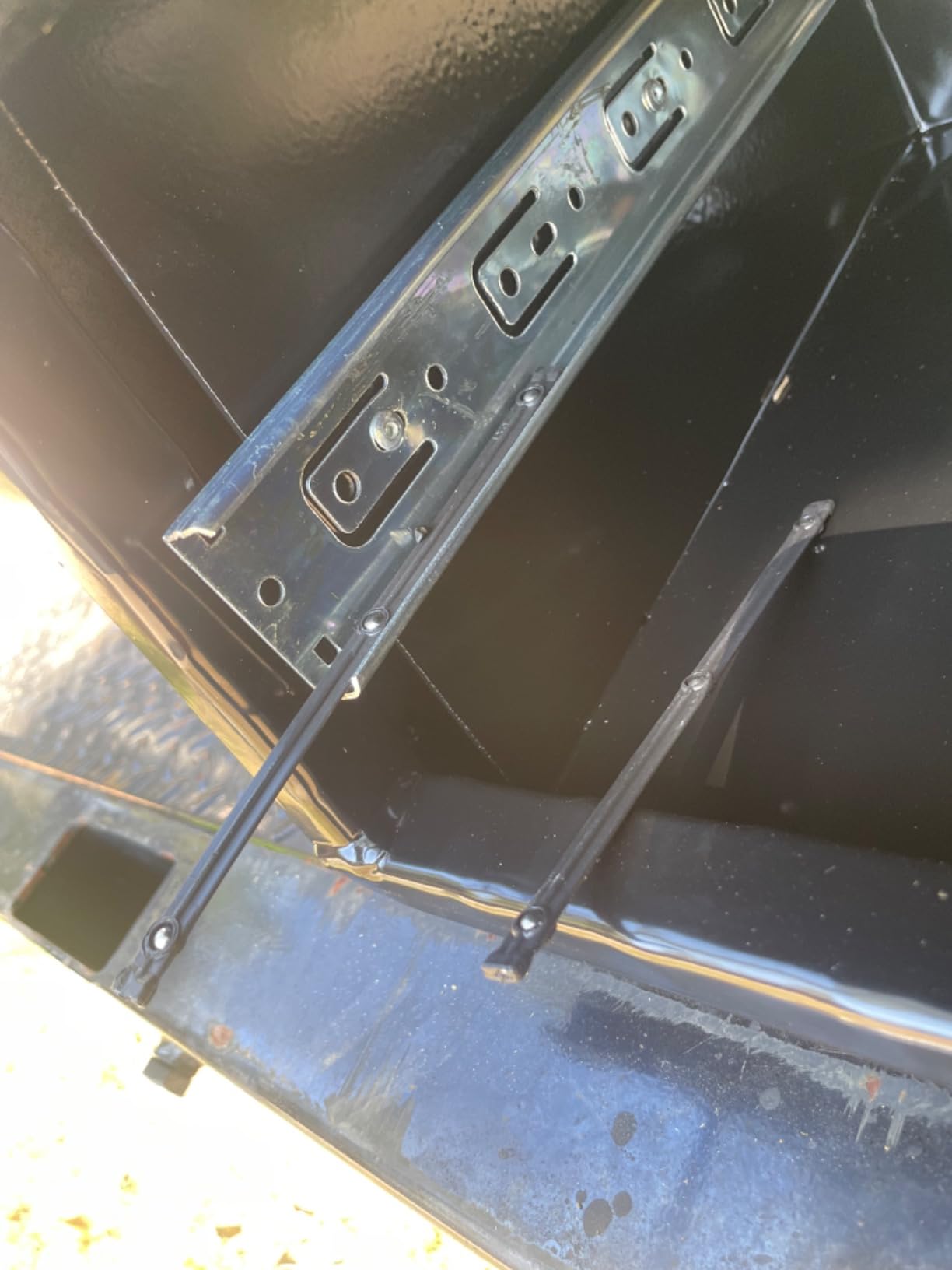 Buyers Products 1725641 Contractor Truck Tool Box, 72 x 21 x 13.5 in, Black Diamond Tread Aluminum, Weather Resistant with Locking Drawers, Flip Up Door, Fits Pickup & Utility Trucks, USA Made customer photo 2