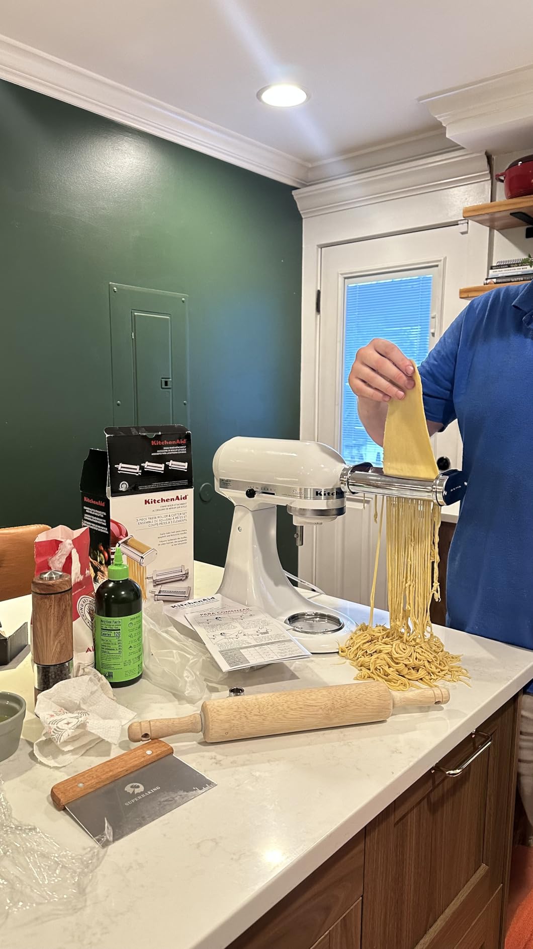 KitchenAid Stand Mixer Attachment, KSMPRA 3-Piece Pasta Roller & Cutter Set customer photo 2