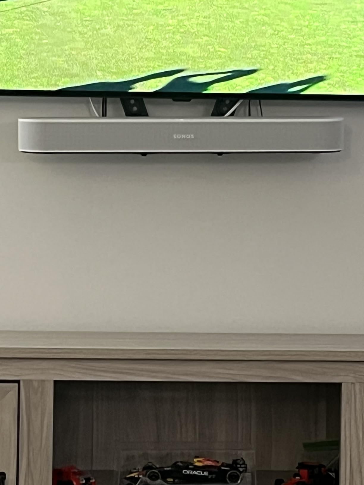 Mounting Dream Soundbar Mount Bracket for Mounting Above or Under TV Fits Most of Sound Bars Up to 15 Lbs customer photo 1