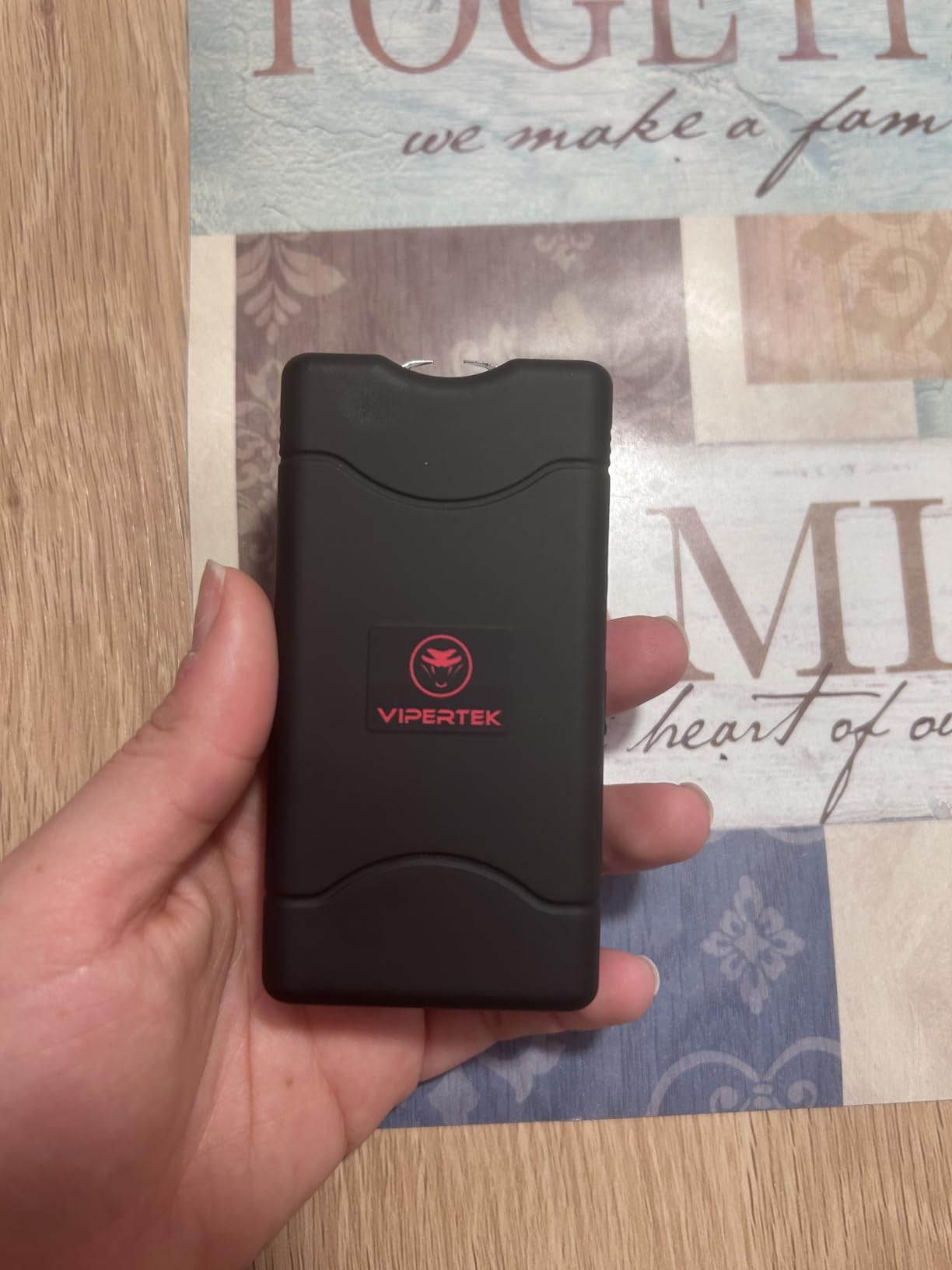 VIPERTEK VTS-880 Mini Stun Gun for Self Defense Rechargeable with LED Flashlight customer photo 2