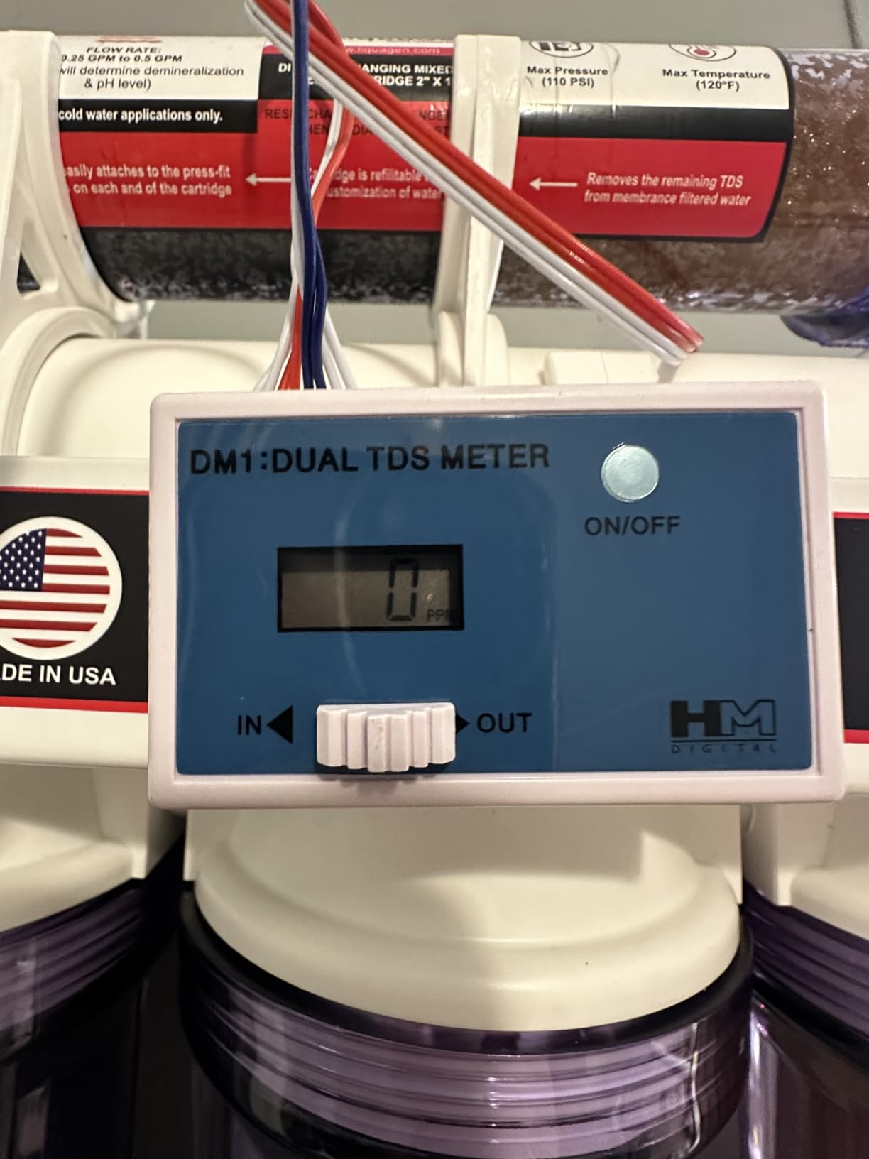 LiquaGen- 5 Stage Reverse Osmosis & Deionization (RODI) | Aquarium Reef Water Filter System - 75 GPD | Water Purifier for Fish Tank with Filter's Included customer photo 1