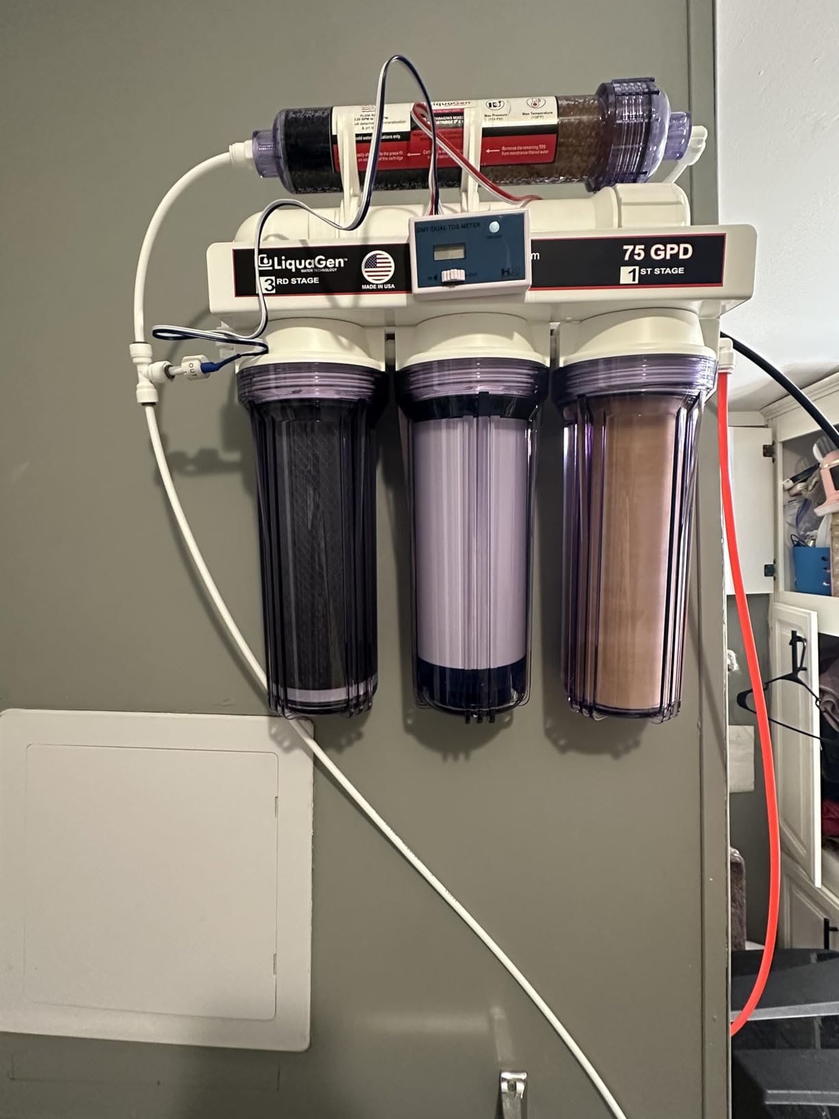 LiquaGen- 5 Stage Reverse Osmosis & Deionization (RODI) | Aquarium Reef Water Filter System - 75 GPD | Water Purifier for Fish Tank with Filter's Included customer photo 2
