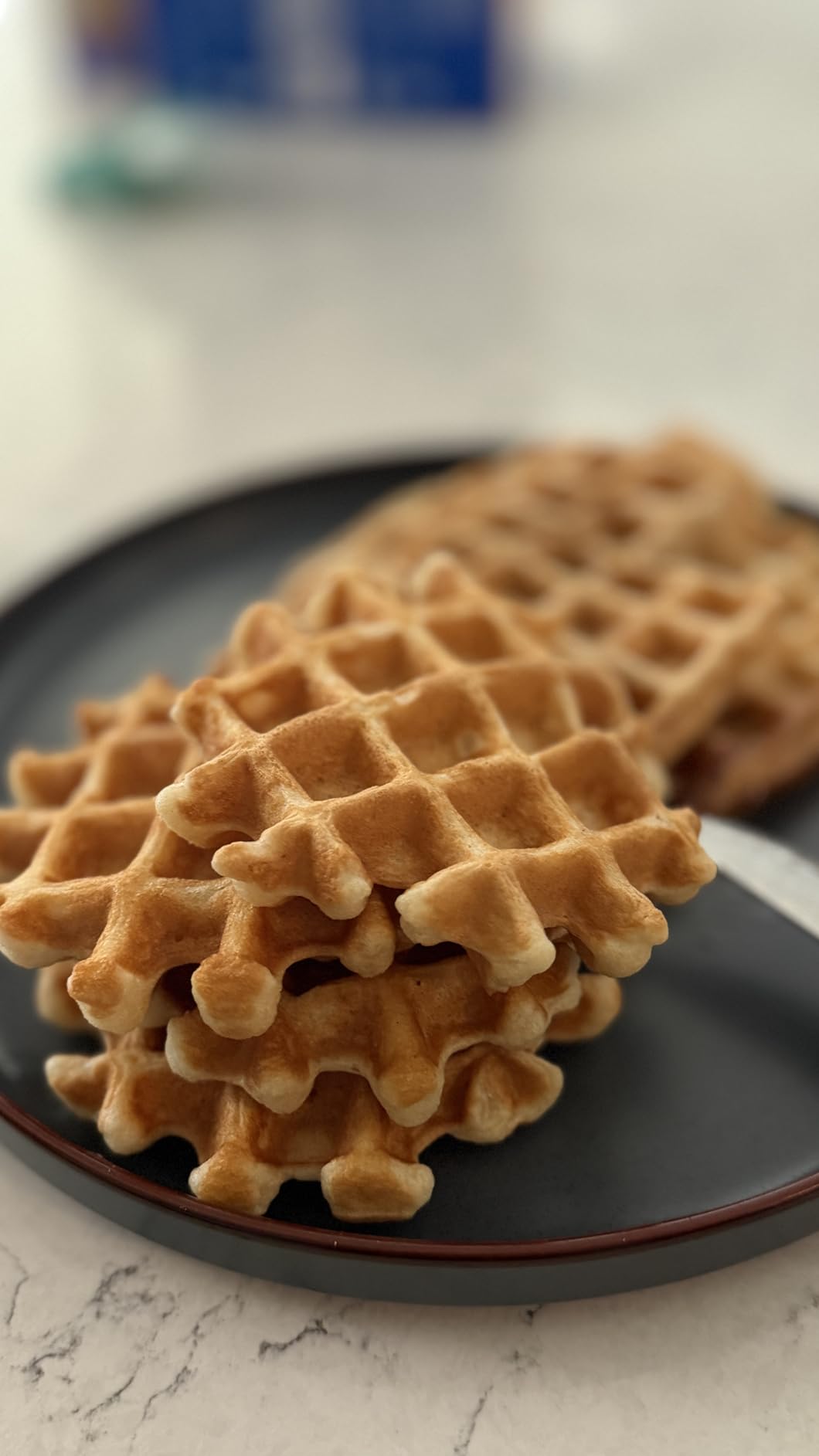 KRUPS 4-Slice Belgian Waffle Maker: Stainless Steel, 5 Browning Levels, Audible Ready Beep, Removable Plates, 1200W, Silver/Black, Large Waffle Maker Family Size, Great for Family Breakfasts customer photo 1