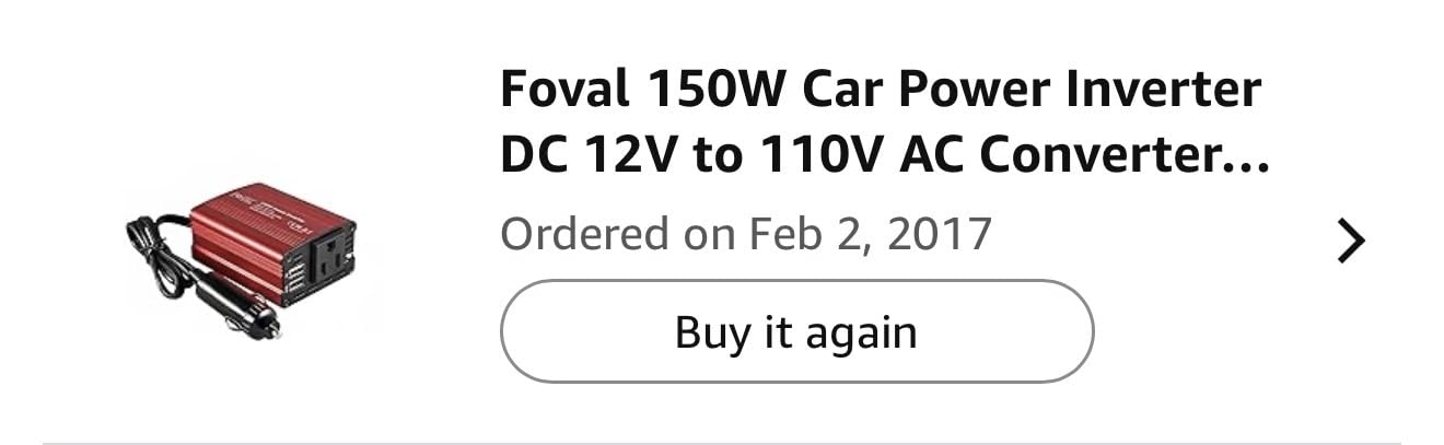 FOVAL 150W Car Power Inverter 12V DC to 110V AC Converter Vehicle Adapter Plug Outlet with 3.1A Dual USB Car Charger for Laptop Computer (Classic Red) customer photo 1