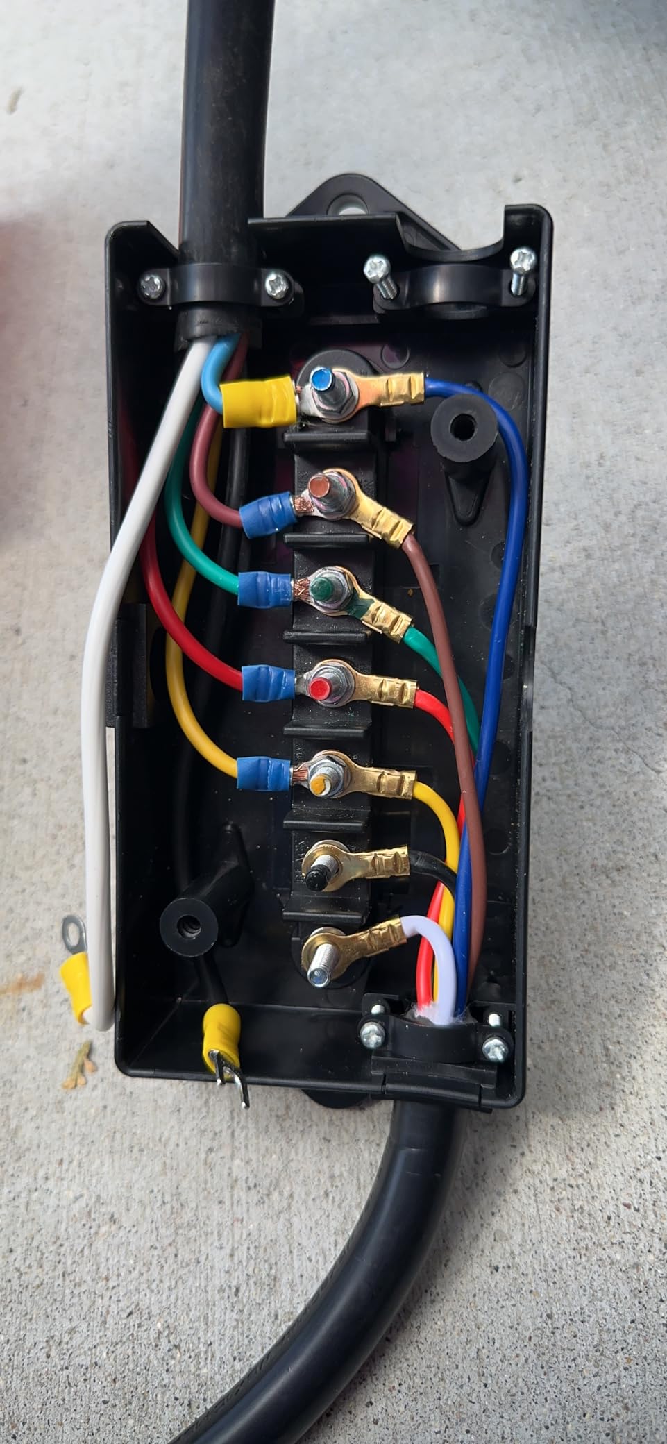 MICTUNING Heavy Duty 7 Way Plug Inline Trailer Cord with 7 Gang Junction Box 8 Feet, Weatherproof customer photo 1