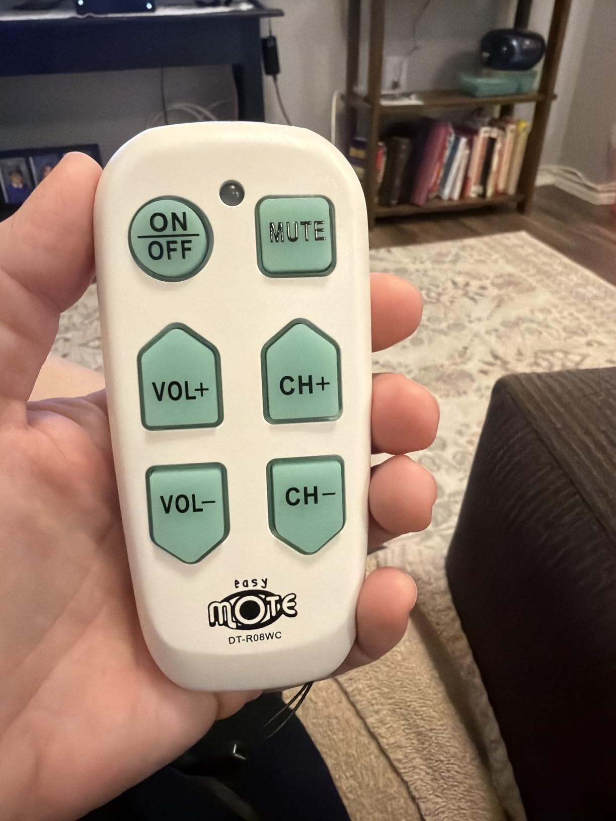 Universal Big Button TV Remote - EasyMote | DT-R08W. Backlit, Easy Use, Smart, Learning Television & Cable Box Controller, Perfect for Assisted Living Elderly Care customer photo 1