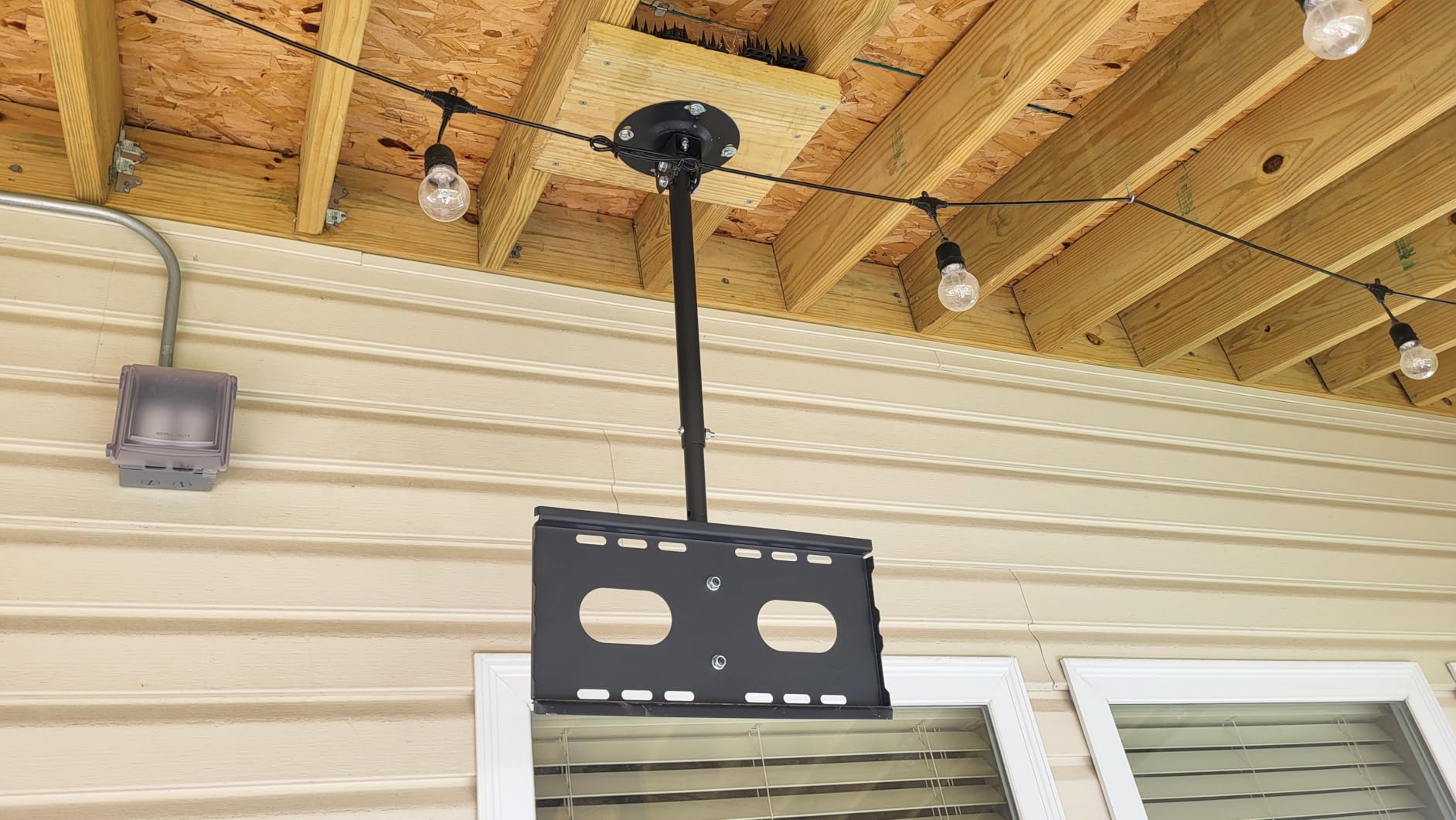 Suptek Ceiling TV Mount Fits Most 26-65 inch LCD LED Plasma Panel Display with Max VESA 400x400mm Loaded up to 45kg/100lbs Height Adjustable MC4602 customer photo 1