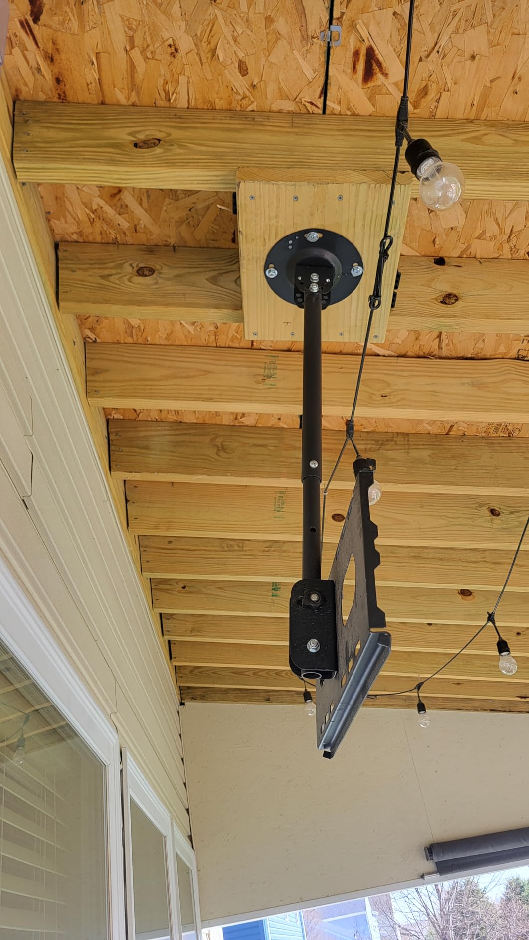 Suptek Ceiling TV Mount Fits Most 26-65 inch LCD LED Plasma Panel Display with Max VESA 400x400mm Loaded up to 45kg/100lbs Height Adjustable MC4602 customer photo 2