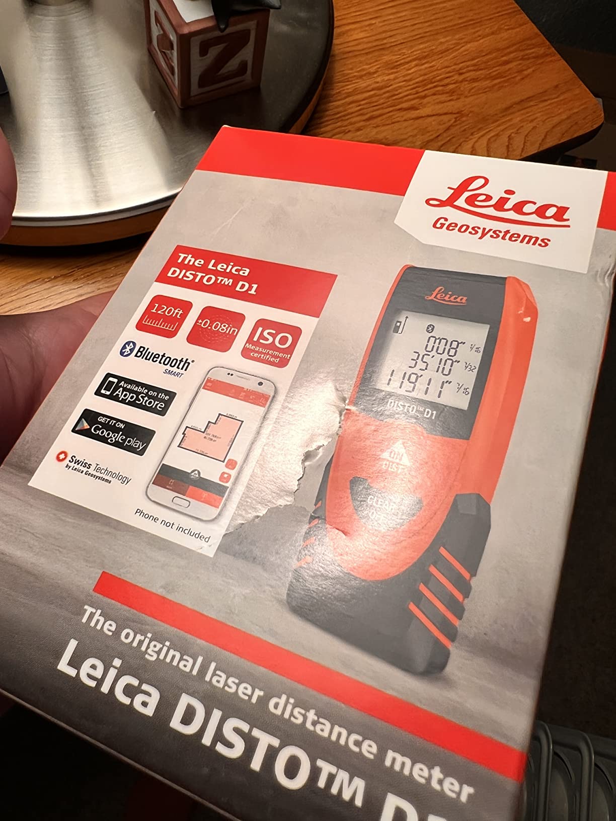 Leica Geosystems DISTO D1 120ft Laser Distance Measure with Bluetooth 4.0 customer photo 2