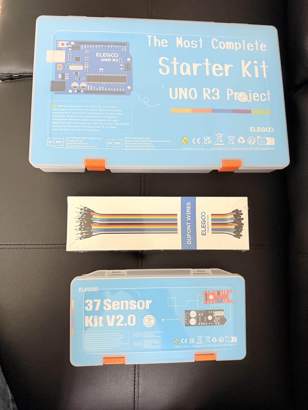 ELEGOO Upgraded 37 in 1 Sensor Modules Kit with Tutorial Compatible with R3 MEGA 2560 Nano customer photo 2