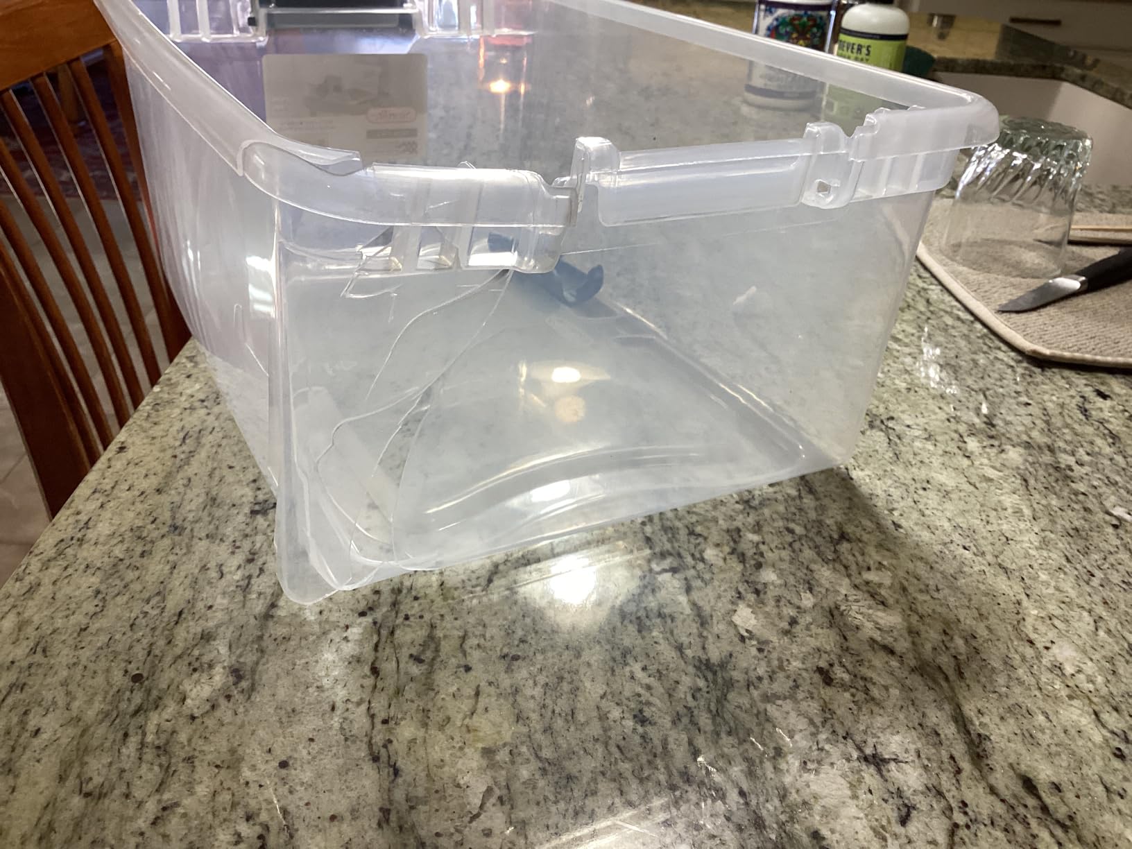 Sterilite 4-Pack 56 Quart Wheeled Latching Box, Underbed Clear Plastic Storage Organizer - Under Bed Rolling Container Bin with Lid and Wheels for Home or Dorm Bedrooms and Closets customer photo 2