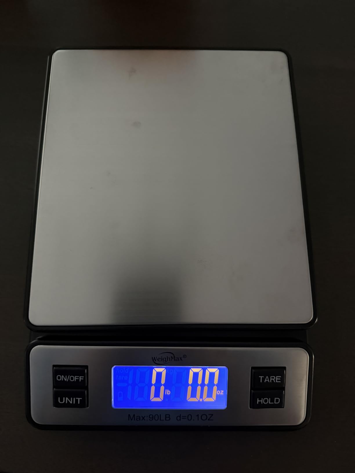 Weighmax W-2809 90 LB X 0.1 OZ Durable Stainless Steel Digital Postal Scale, Shipping Scale With AC adapter, 1 Pack customer photo 1
