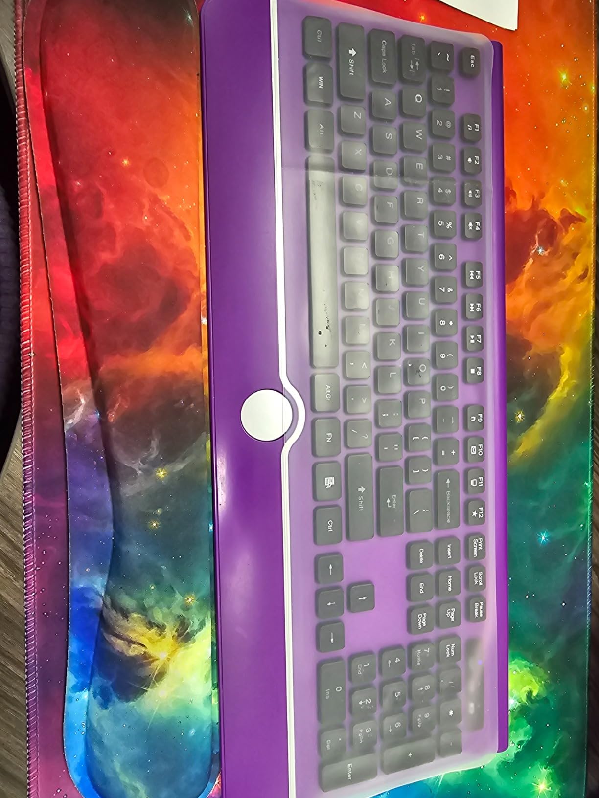 Universal Clear Waterproof Anti-Dust Silicone Keyboard Protector Cover Skin for Standard Size PC Computer Desktop Keyboards (Size: 17.52