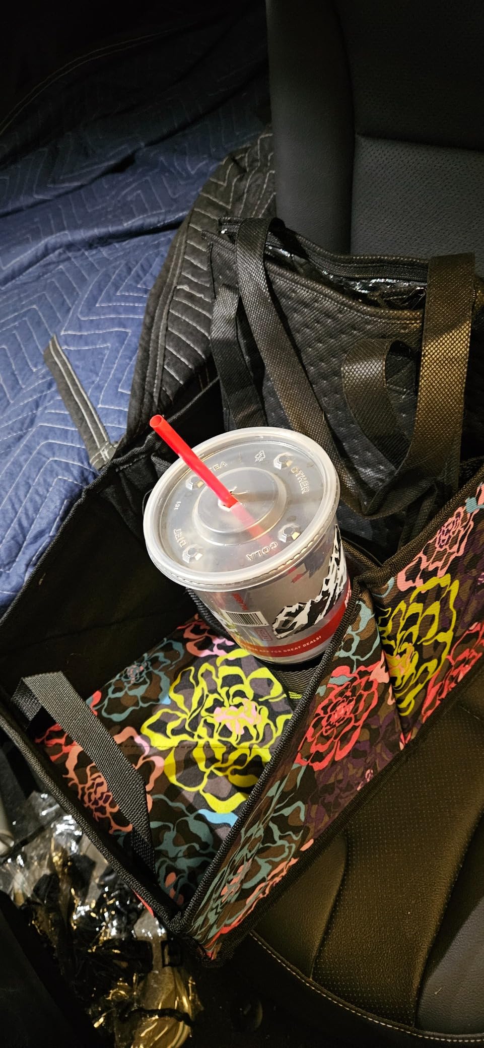 Lusso Gear Car Seat Organizer - Built-In Car Cup Holders & Mesh Pockets - Foldable Back Seat Organizer with Handles - Kids Road Trip Essentials - 9 Compartments, Black Oxford customer photo 2