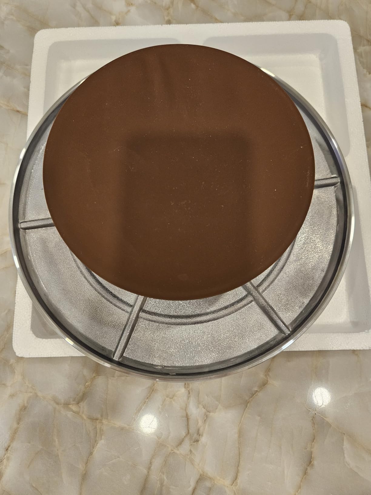 Cake Turntable, Ohuhu Aluminium 12'' Cake Decorating Kit Supplies Rotating Stand Revolving Spinner with 2 Icing Spatula 3 Comb Smoother customer photo 2