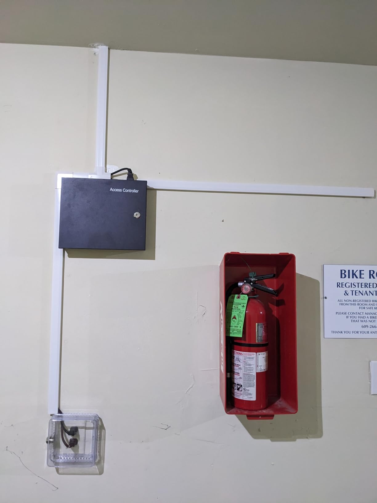 MENGQI-CONTROL 4 Doors Complete TCP/IP PIN Code RFID Card/Fob Access Control Systems with North American Standard Electric Strike for Latch Doors Keypad Reader 110V Power Supply APP Remote Open Door customer photo 2