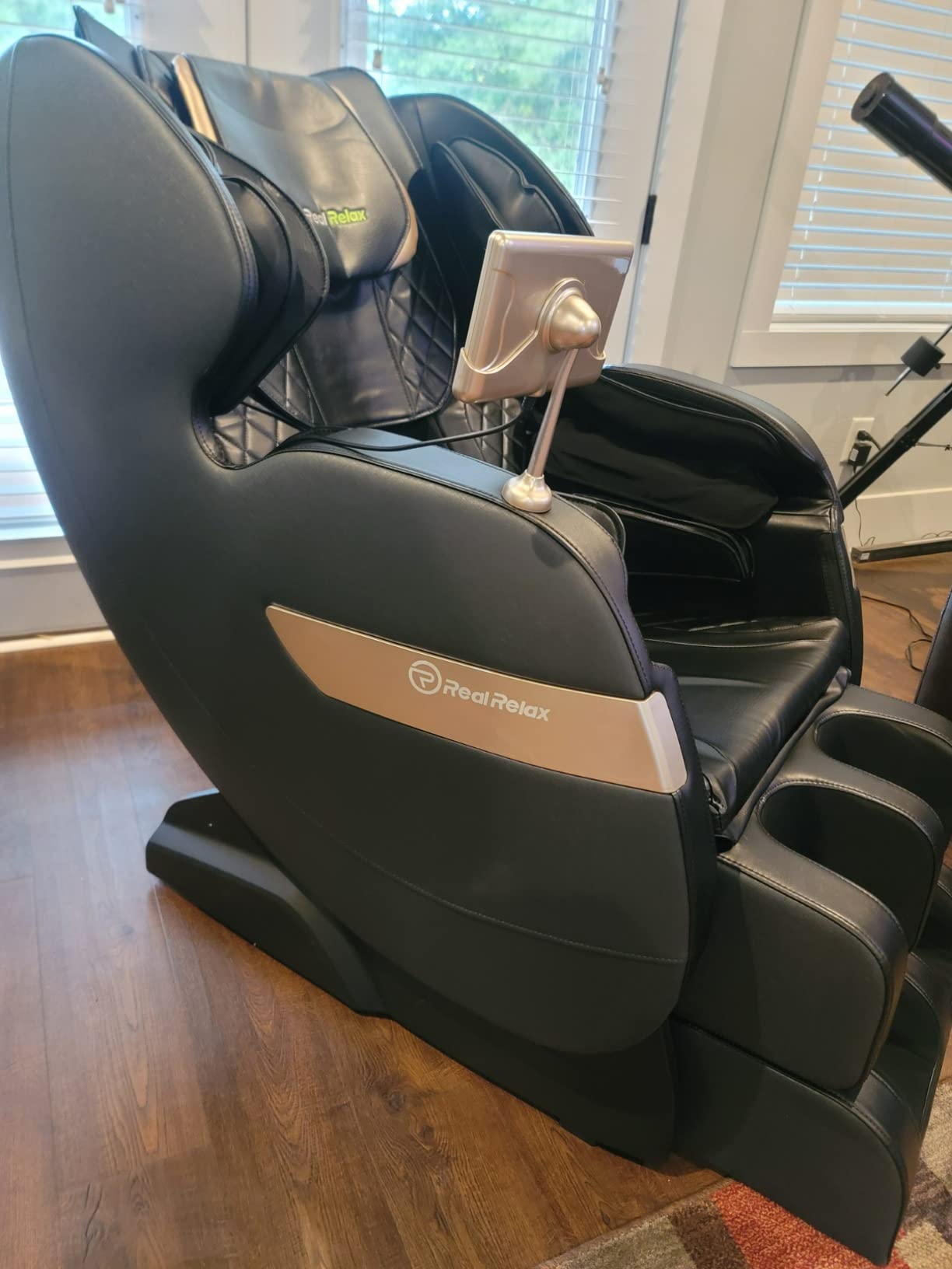 Real Relax 2026 Massage Chair Full Body, Zero Gravity Upgraded SL-Track Massage Recliner with 8 Auto Modes, Added Voice Broadcast, Child Lock and Pause Button, Headrest Cushion, Upgraded LCD Screen, Black customer photo 1