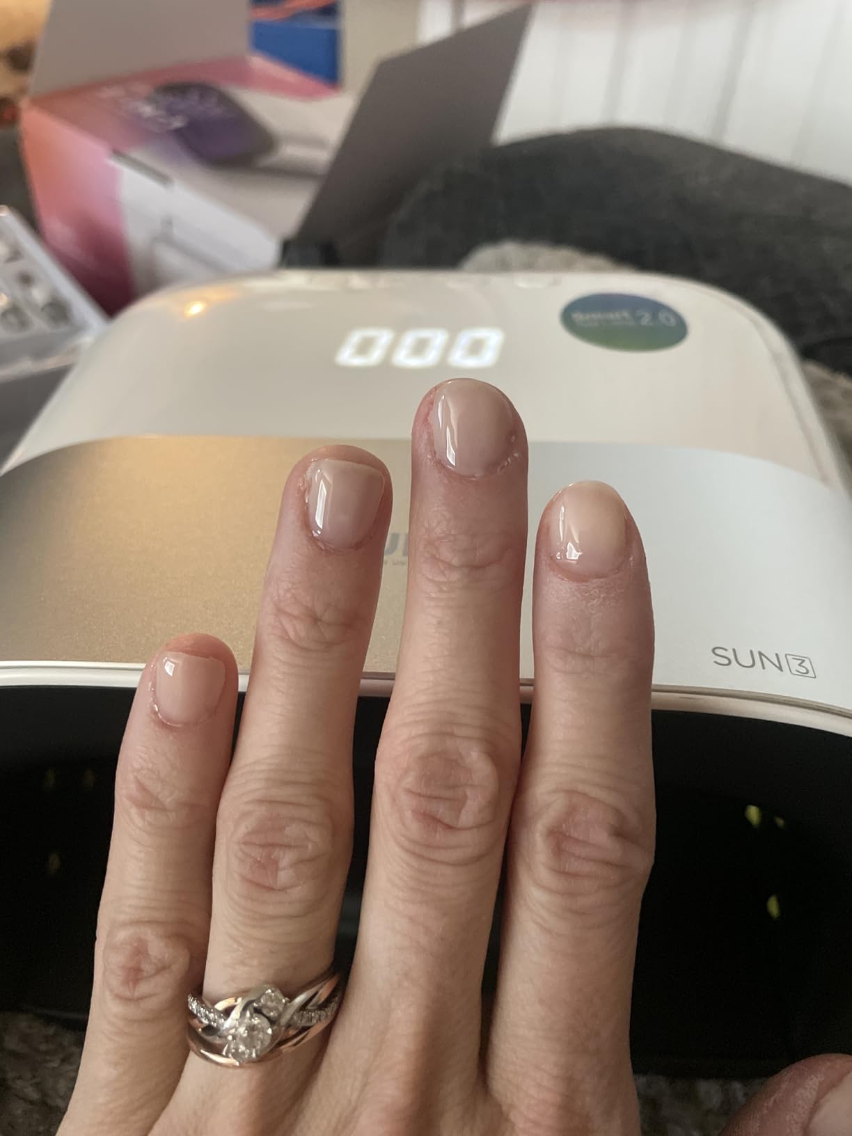 SUNUV SUN3 Professional UV Light for Gel Nails, LED Nail Lamp for Gel Polish with 4-Timer and Sensor, 39 PCS LED Beads, UV Dryer for Salon Home Gift for Woman Mom Girl customer photo 1