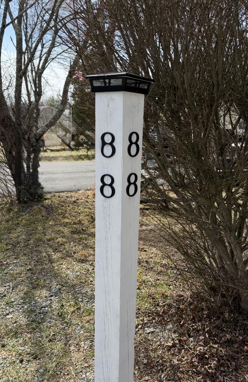 Classy Caps Cambridge Solar Post Cap, SLC771B, 6x6, Black Aluminum - High Performance, Energy Efficient, Weather-Resistant, Durable Design, Fits 5x5, 5.5x5.5 & 6x6 Posts (Adaptor Included) customer photo 1