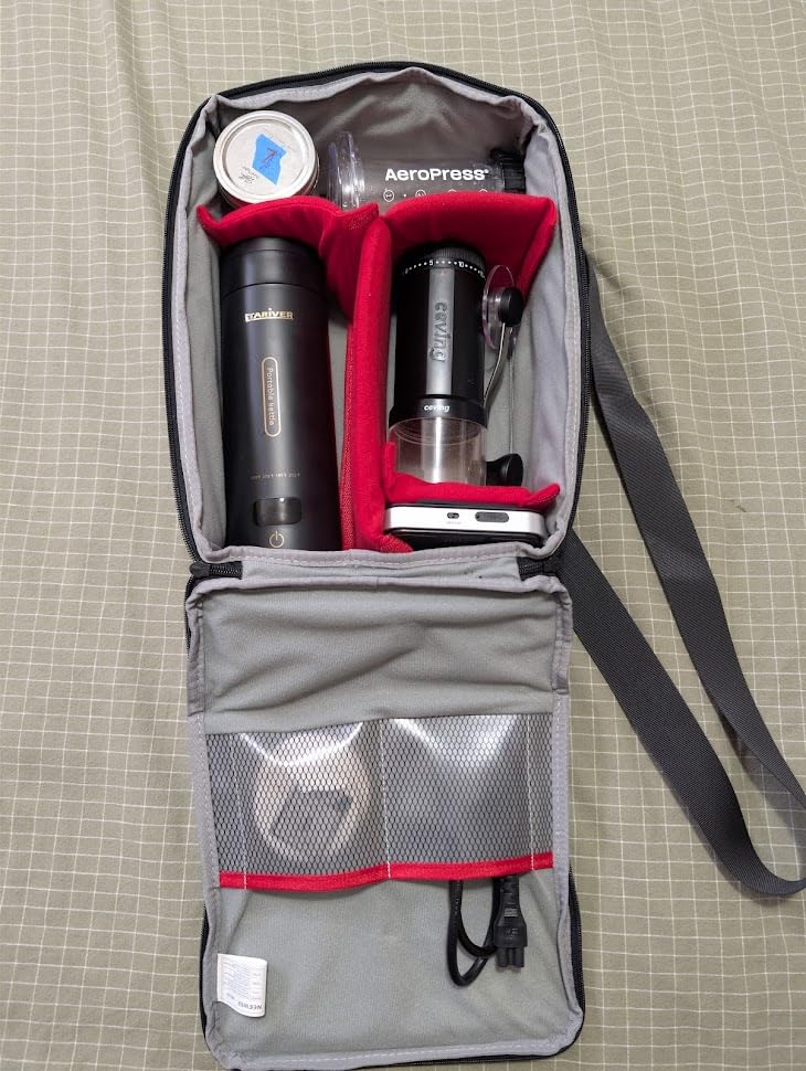 Neewer NW140S Waterproof Camera and Lens Storage Carrying Case 8.7x5.9x12.6 inches Soft Padded Bag for Canon Nikon Sony DSLR, 4 Lens or Flash, Trigger, Battery Accessories(Grey) customer photo 2