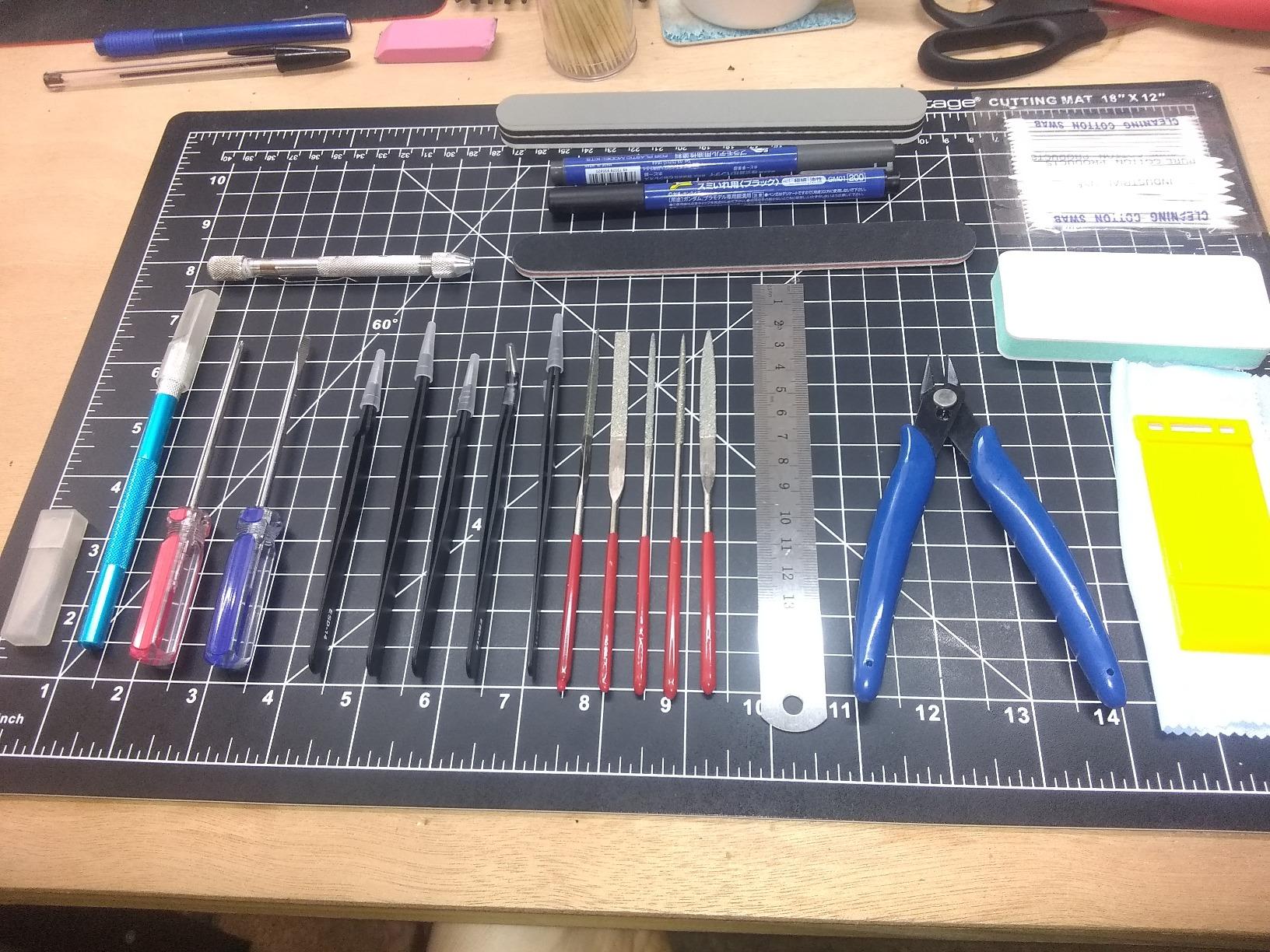 21Pcs Modeler Basic Tools Craft Set Hobby Building Tools Kit for Gundam Car Model Building customer photo 2