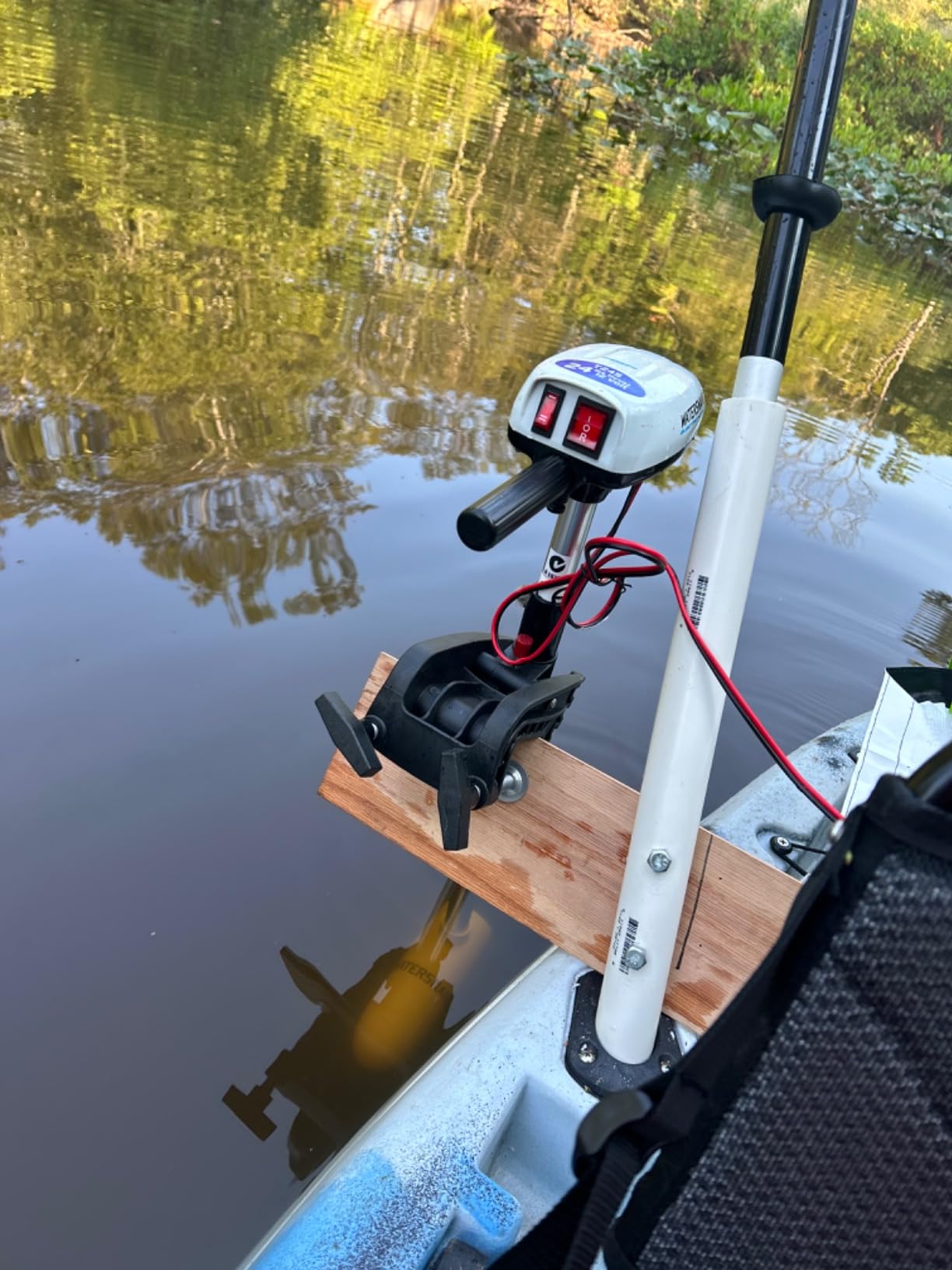 Watersnake T18 ASP - 18 Pound Thrust 12v Electric Saltwater Trolling Motor with Kayak Bracket customer photo 1