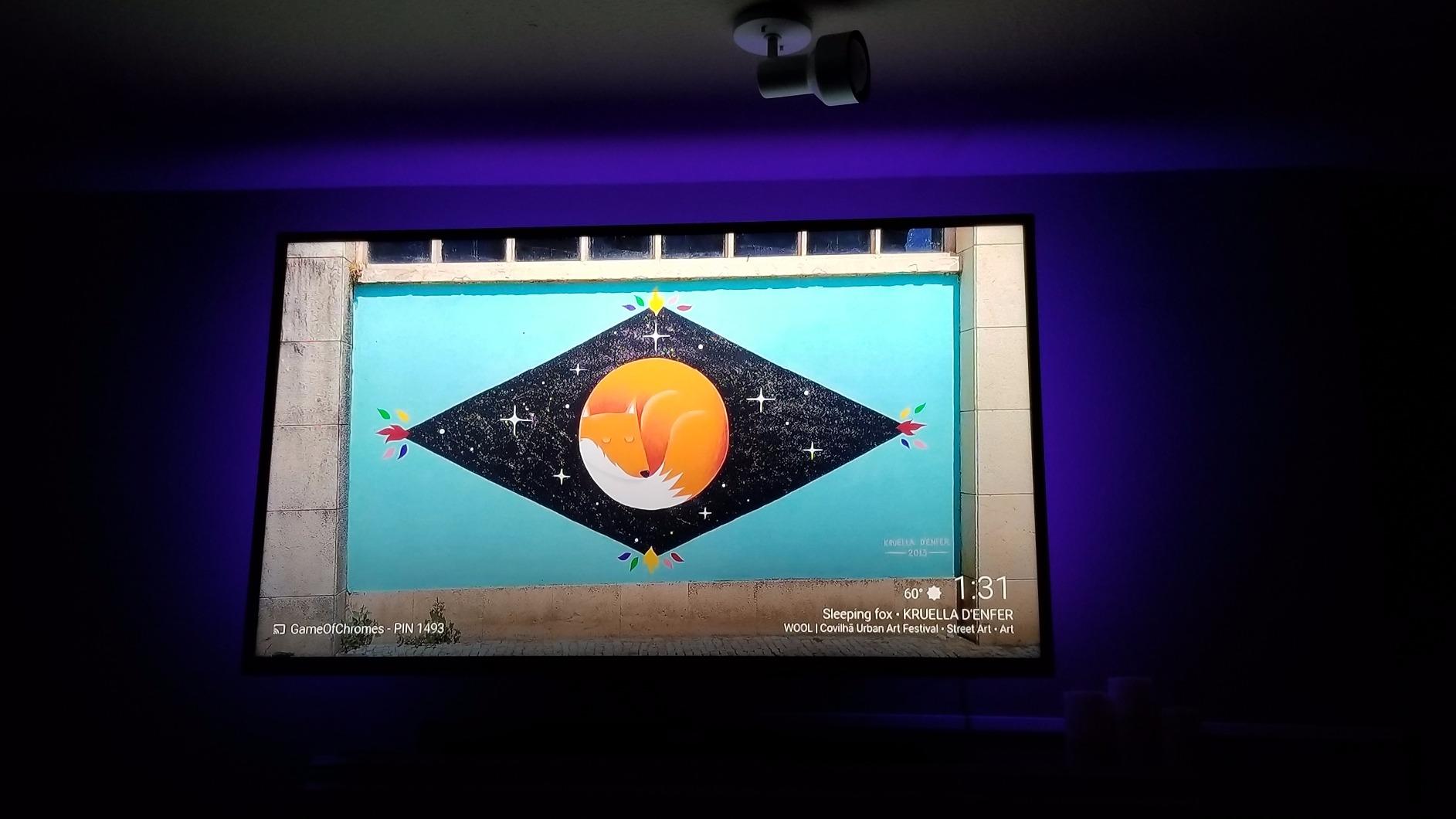 PANGTON VILLA TV LED Backlight for 40-60 Inch TV, 8.2ft LED Lights for TV with Bluetooth APP & Remote Control, 16 Color Led Strip Lights Changing TV Lights Behind with Music Sync for Bedroom customer photo 2