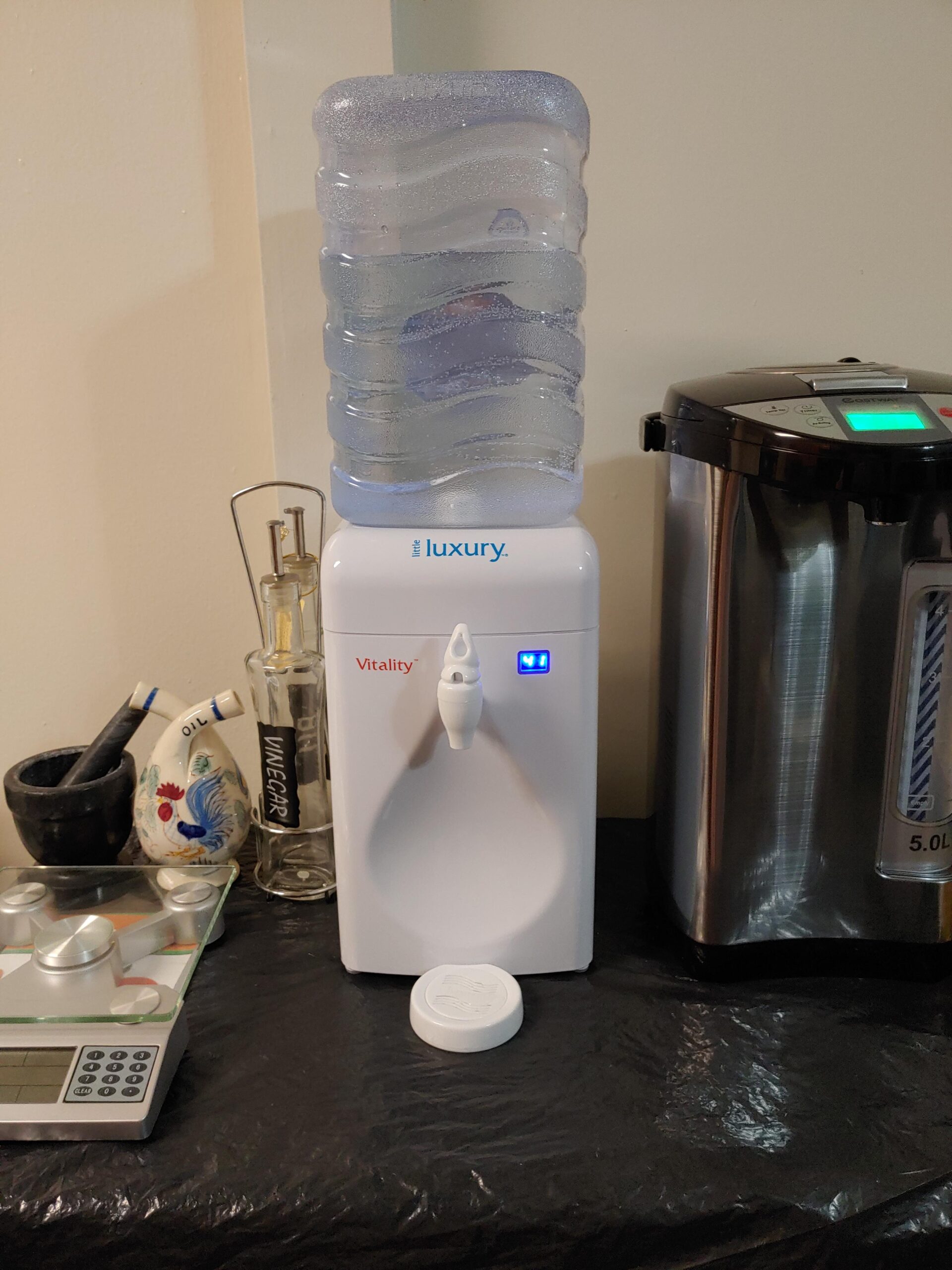 Little Luxury Vitality Mini Water Cooler with Filter, Countertop, Fill At Your Tap, Refillable, BPA-Free 1.8-Gallon Bottle, Filter and Cools Tap Water customer photo 2